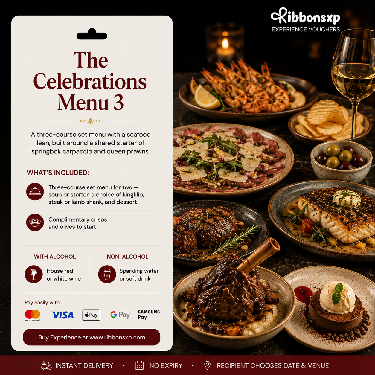 The Celebrations Menu 3