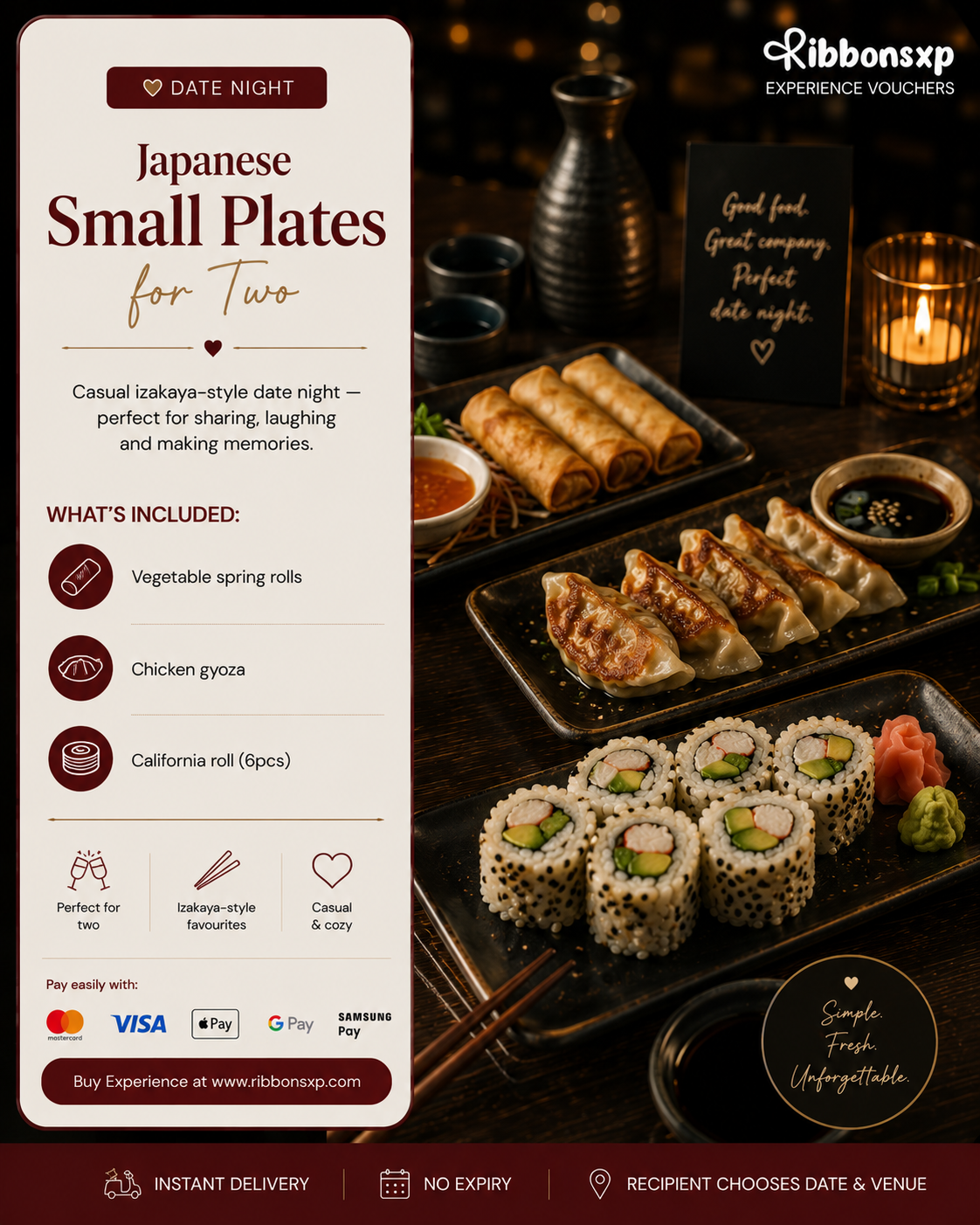 Japanese Small Plates for Two