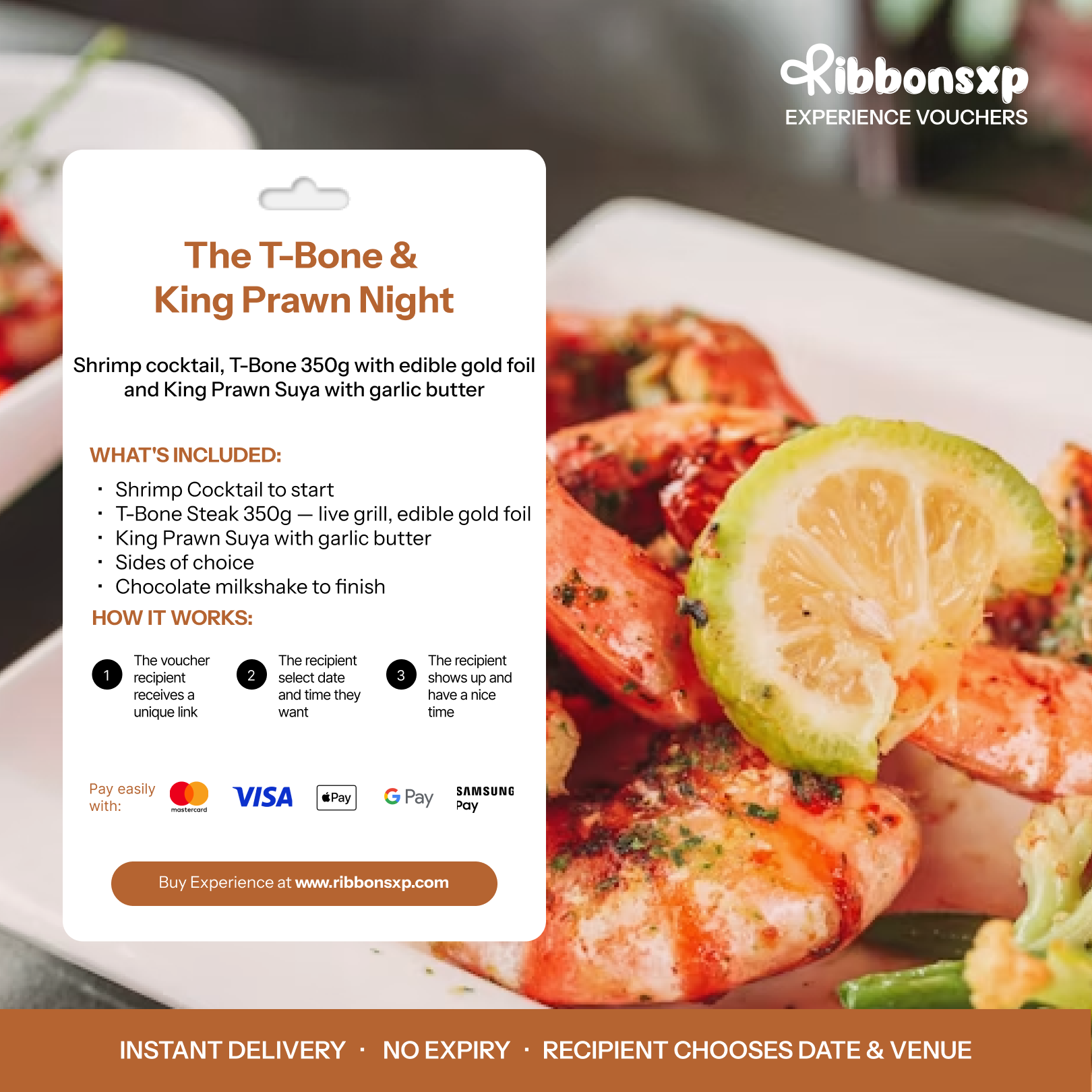The T-Bone & King Prawn Night