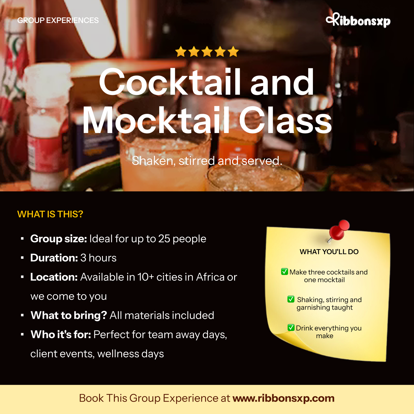 Cocktail and Mocktail Class