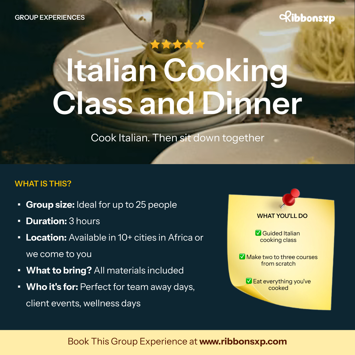 Italian Cooking Class and Dinner