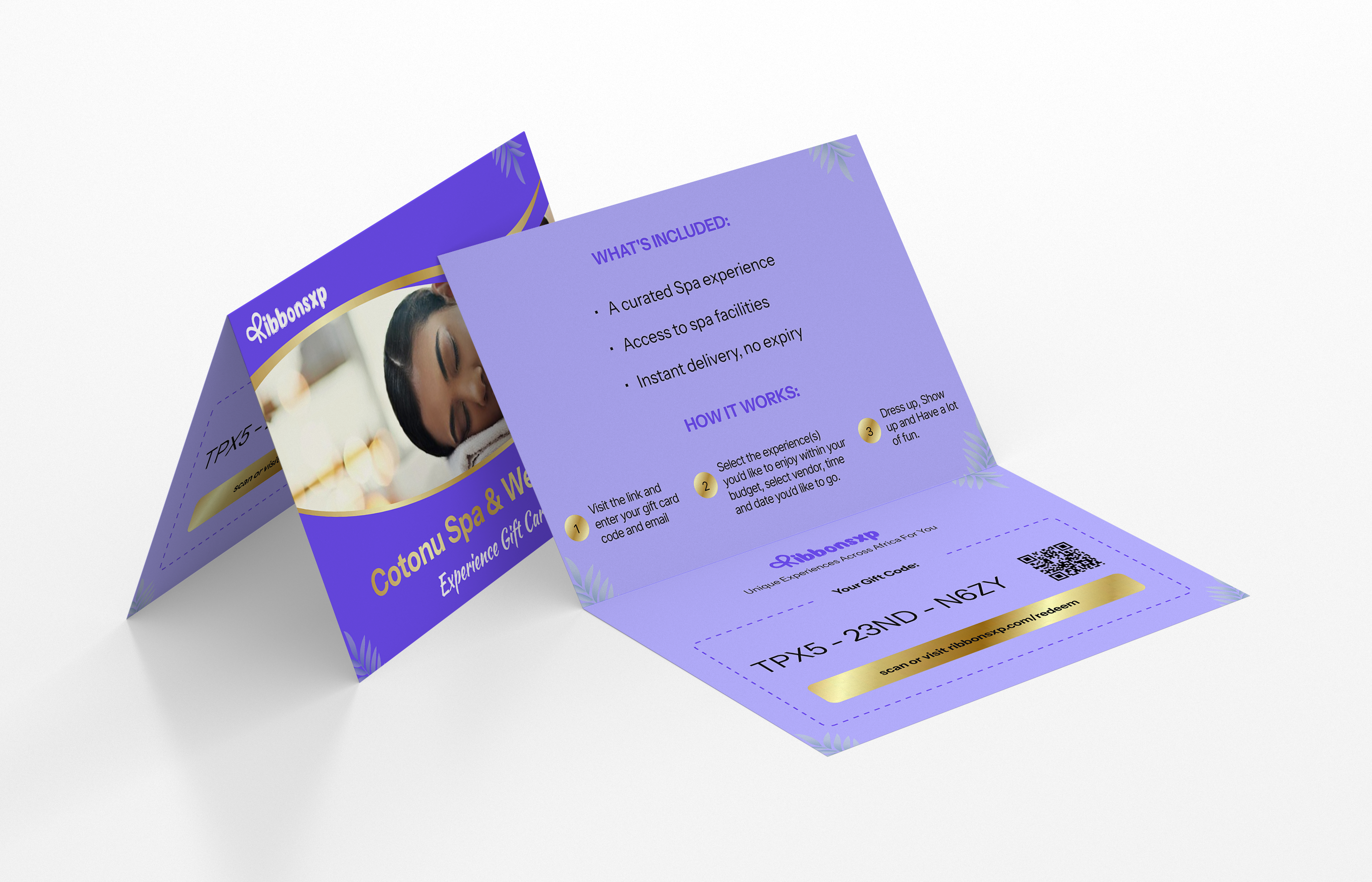 Cotonou physical gift card — opened