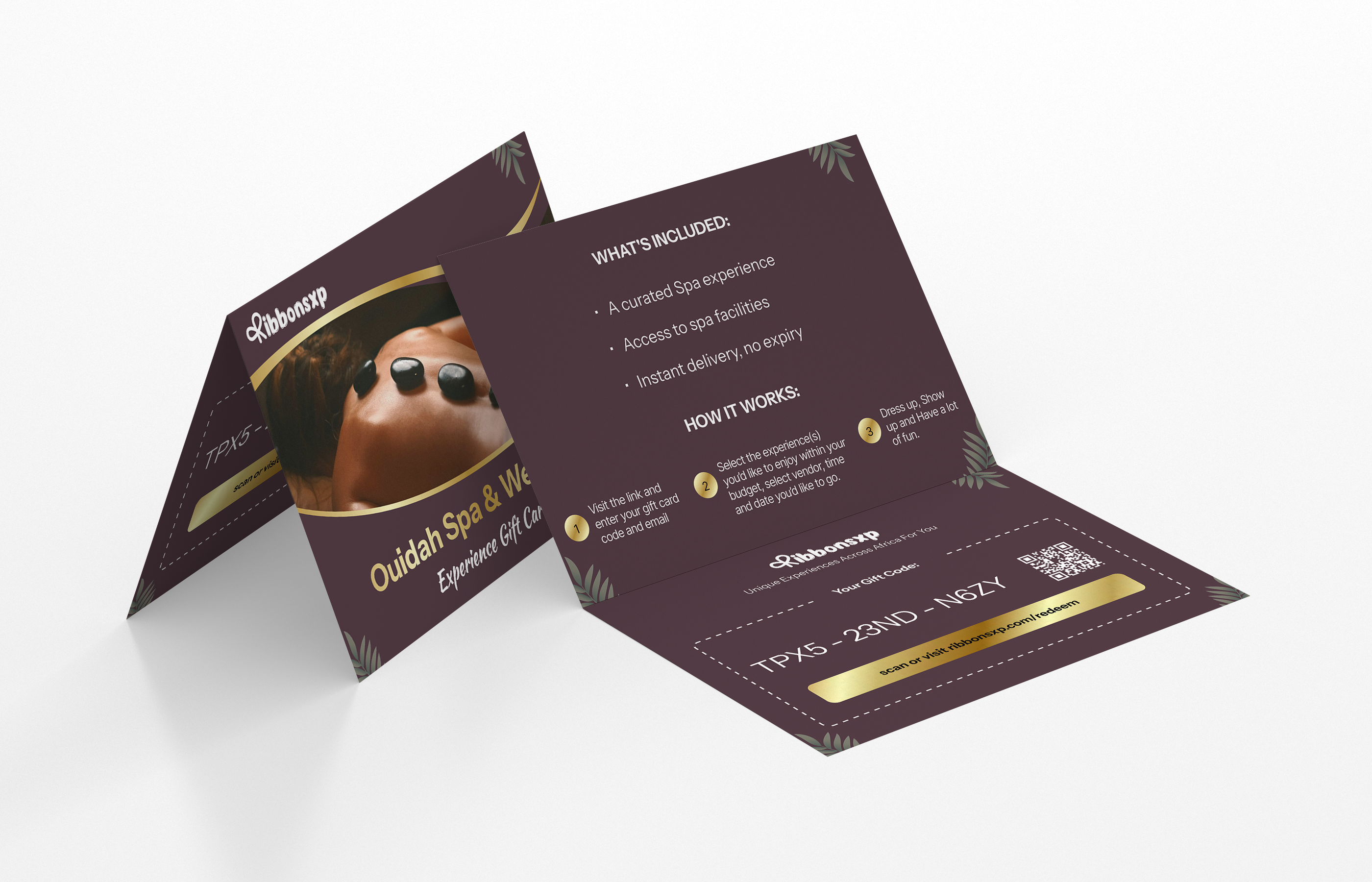 Ouidah physical gift card — opened
