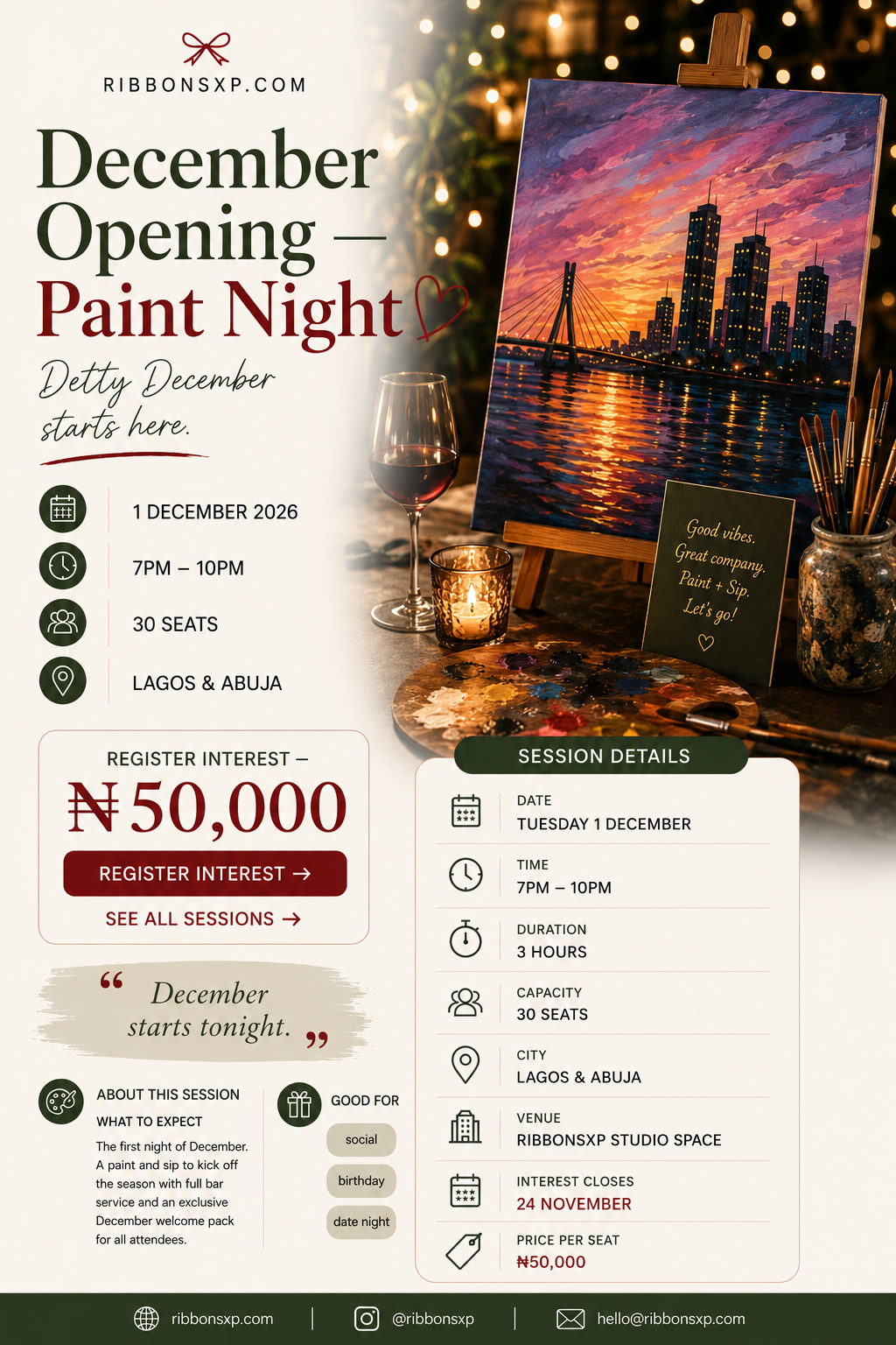 December Opening — Paint Night