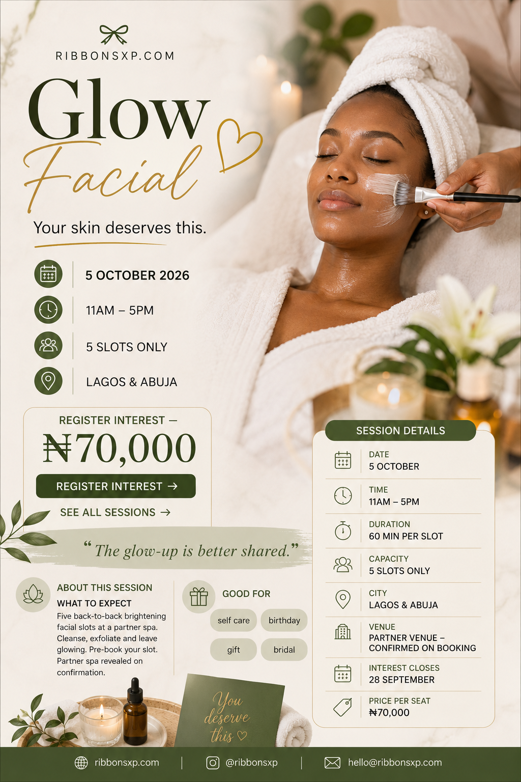 Glow Facial Sunday