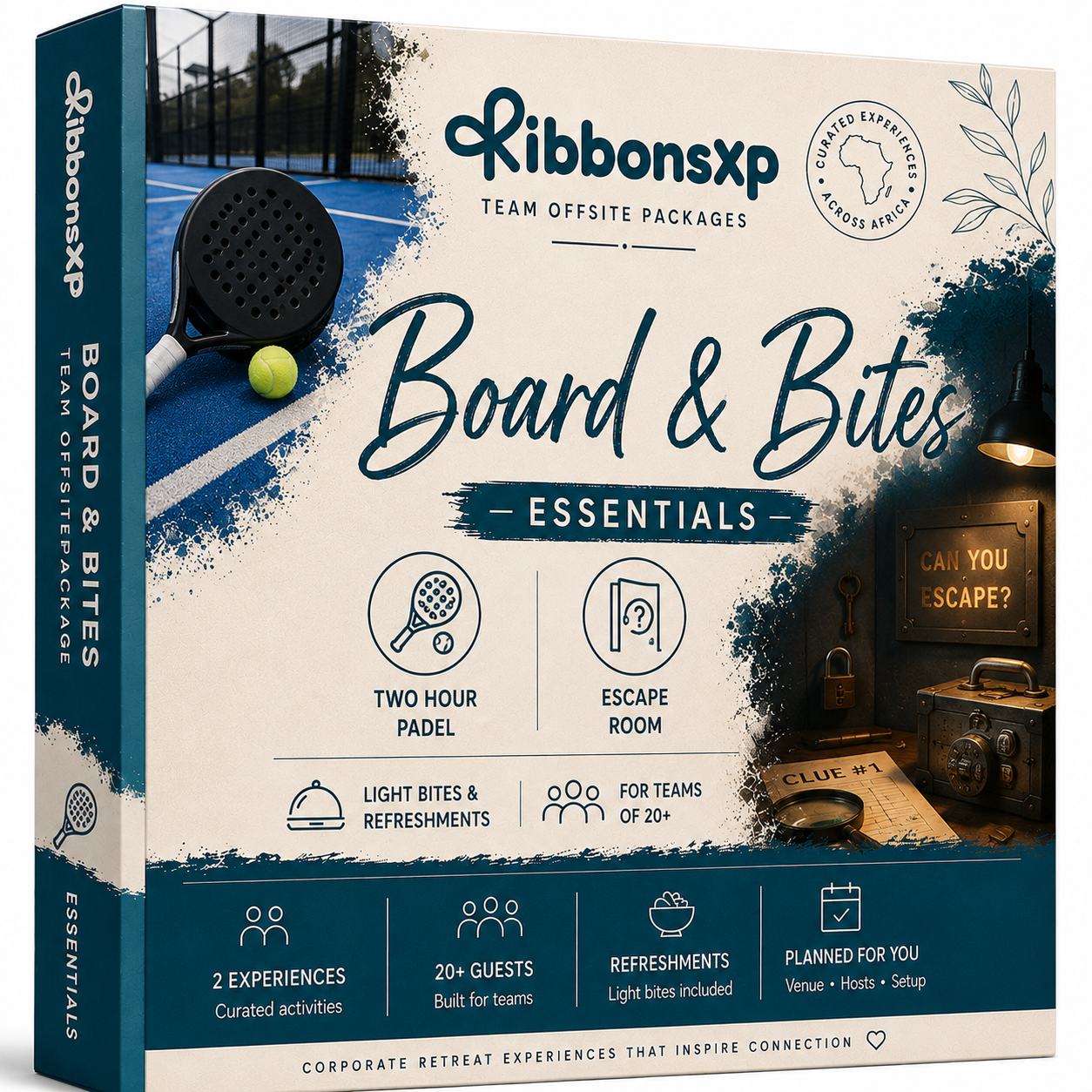 Board & Bites — team offsite package for Douala