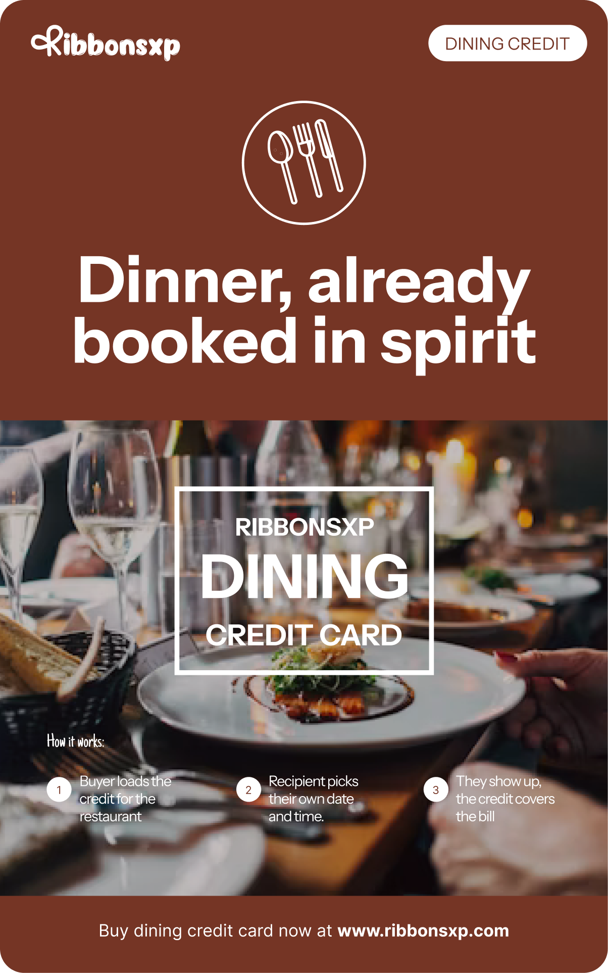 Dinner, Already Booked in Spirit — Giving Someone a Night Out Before They've Even Picked the Date