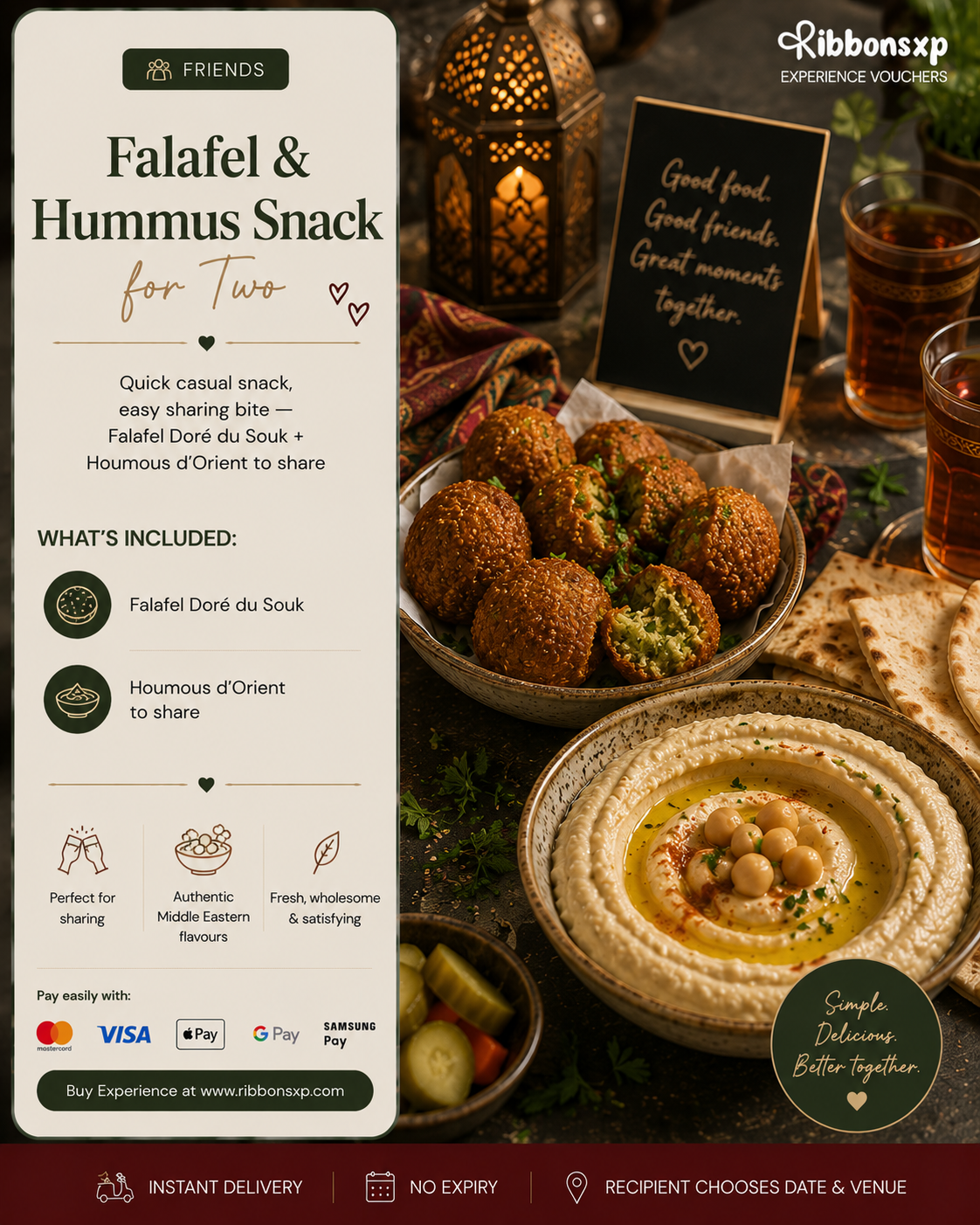 Falafel & Hummus Snack for Two