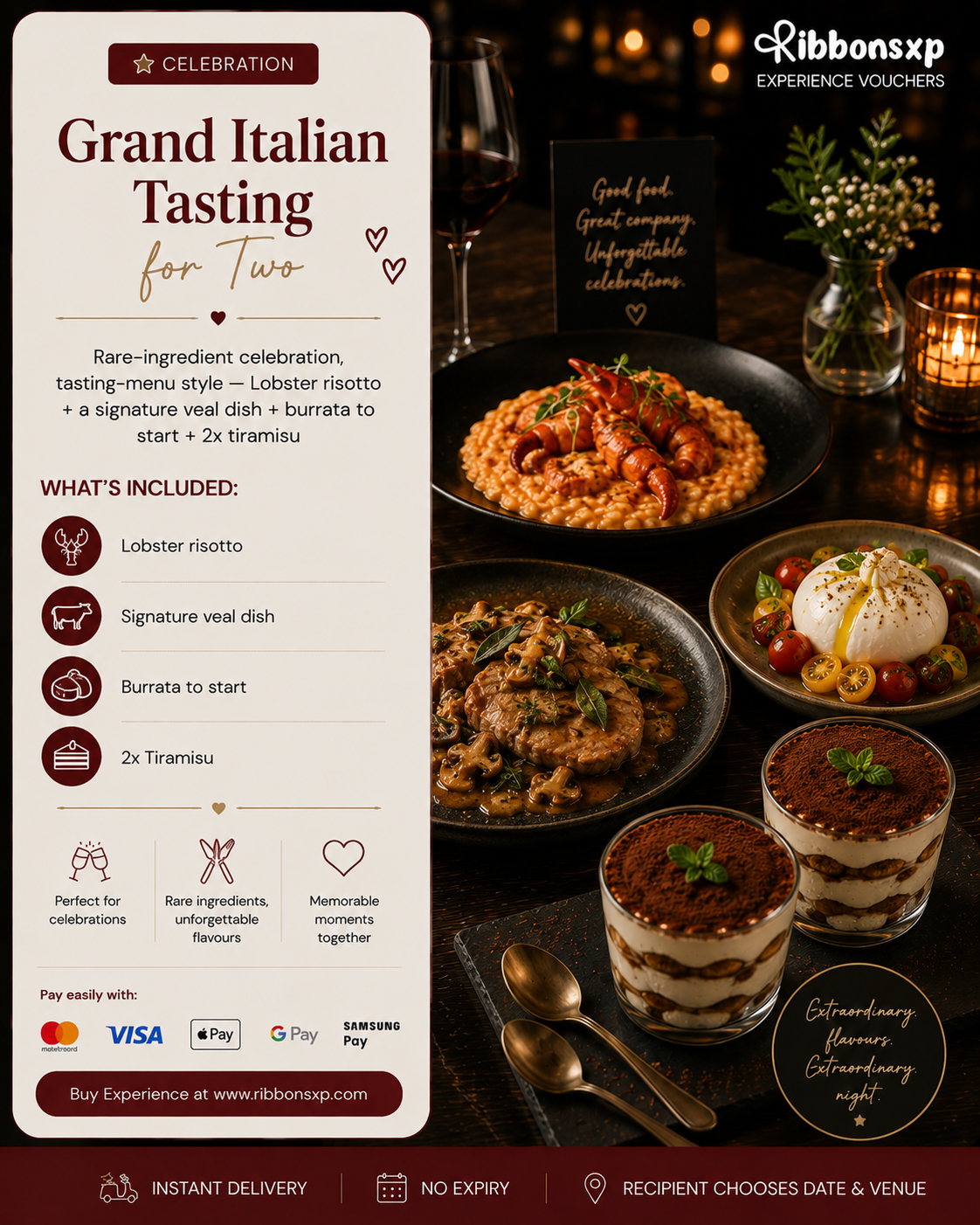 Grand Italian Tasting for Two