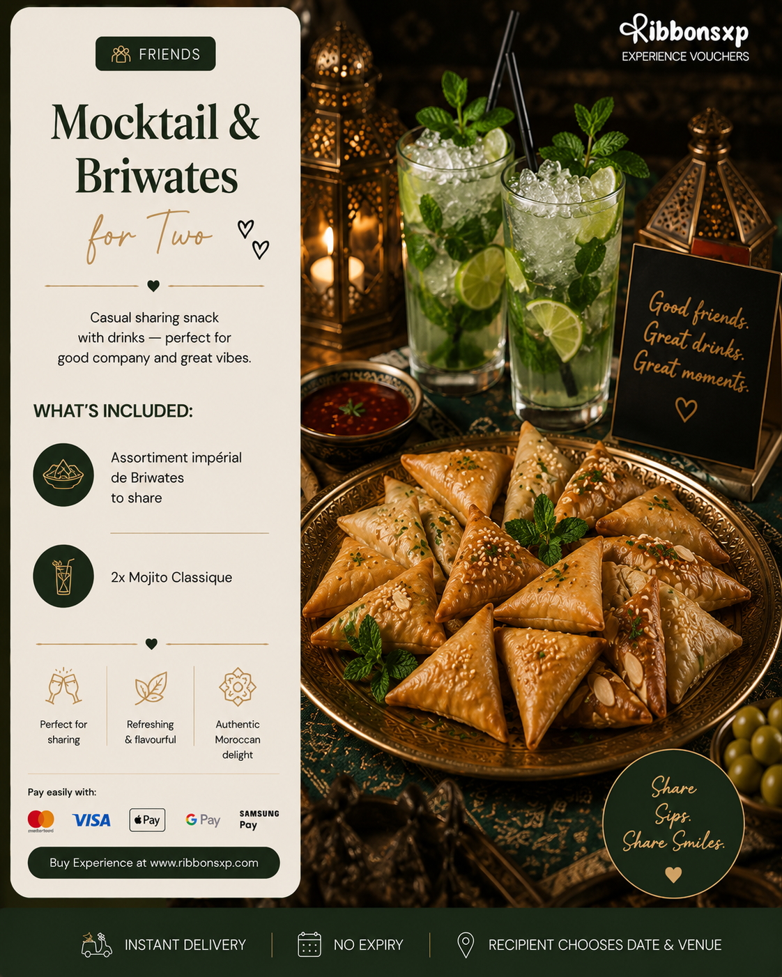 Mocktail & Briwates for Two