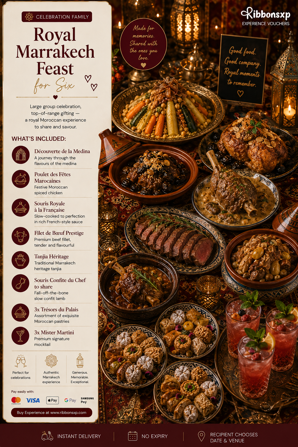Royal Marrakech Feast for Six