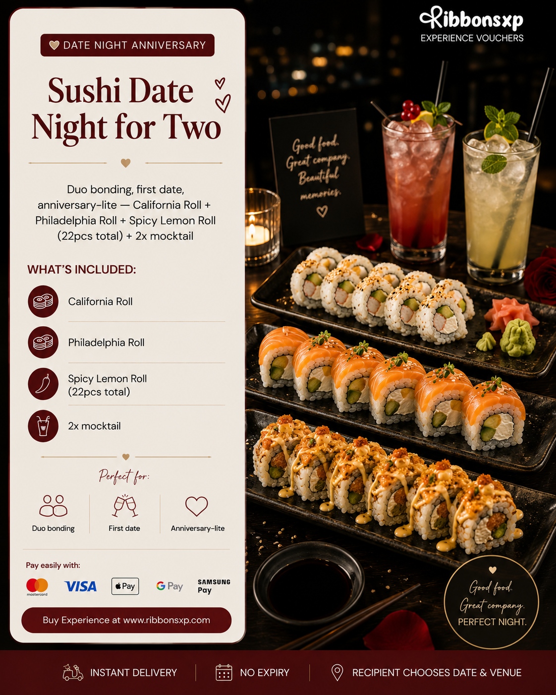 Sushi Date Night for Two