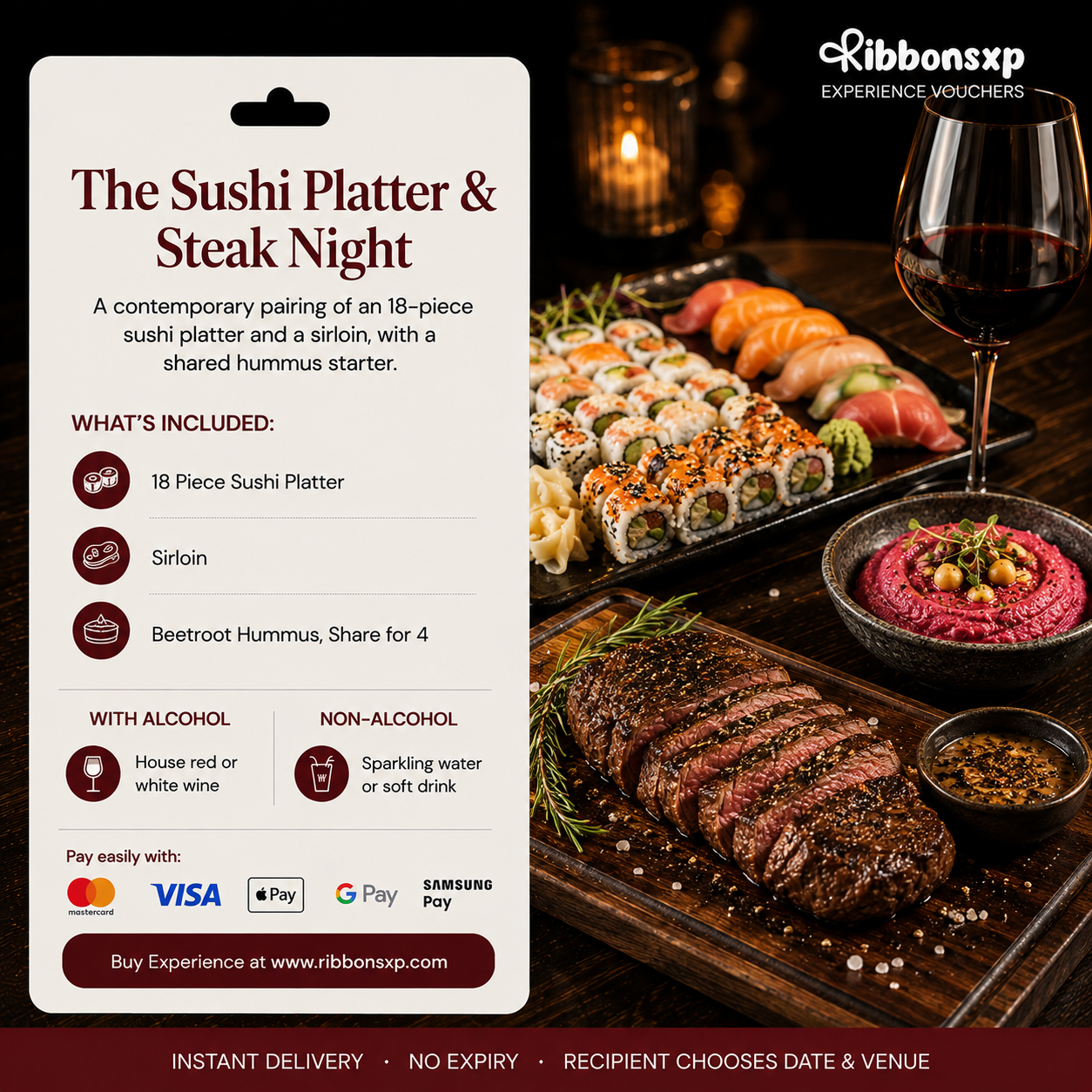 The Sushi Platter & Steak Night