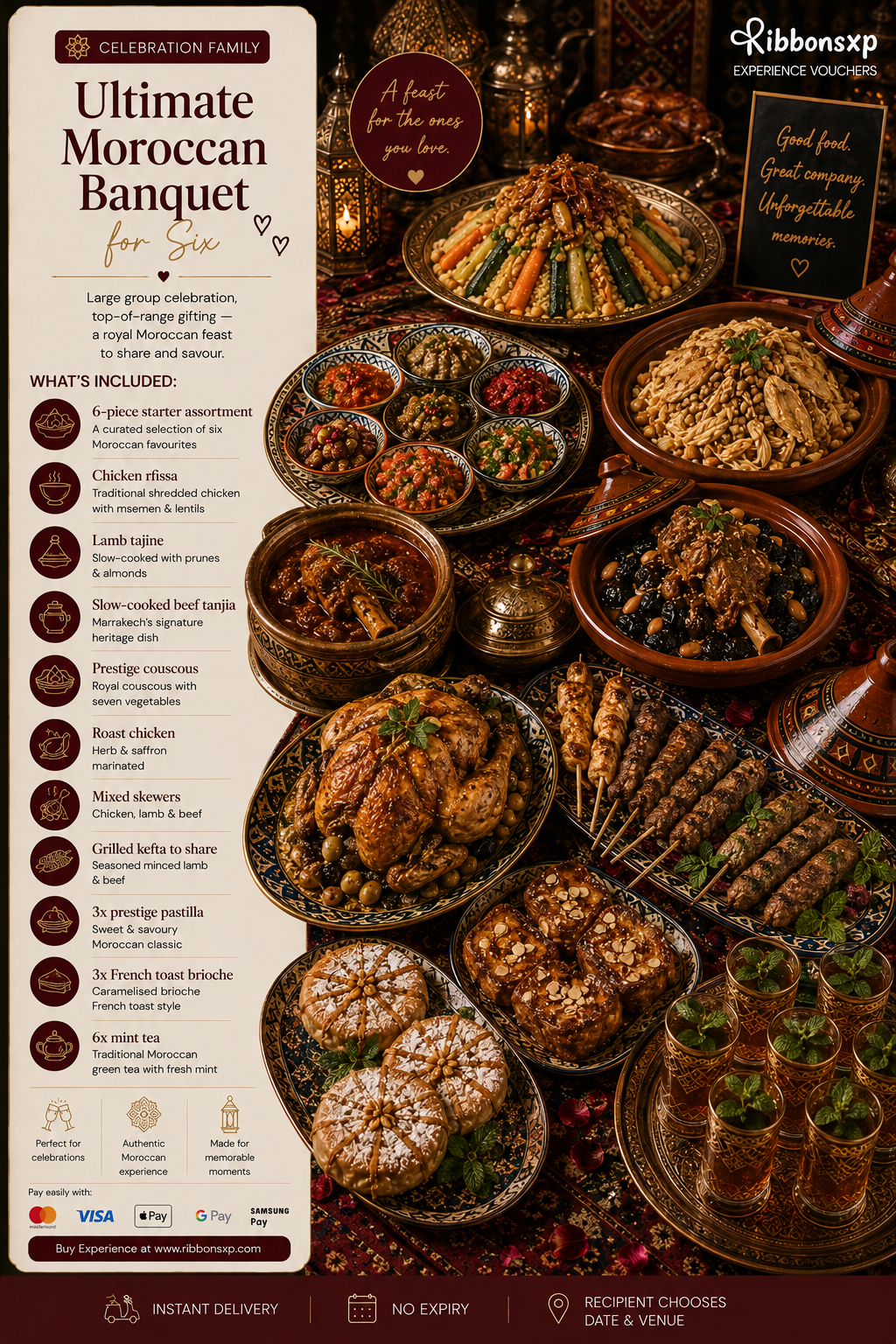 Ultimate Moroccan Banquet for Six