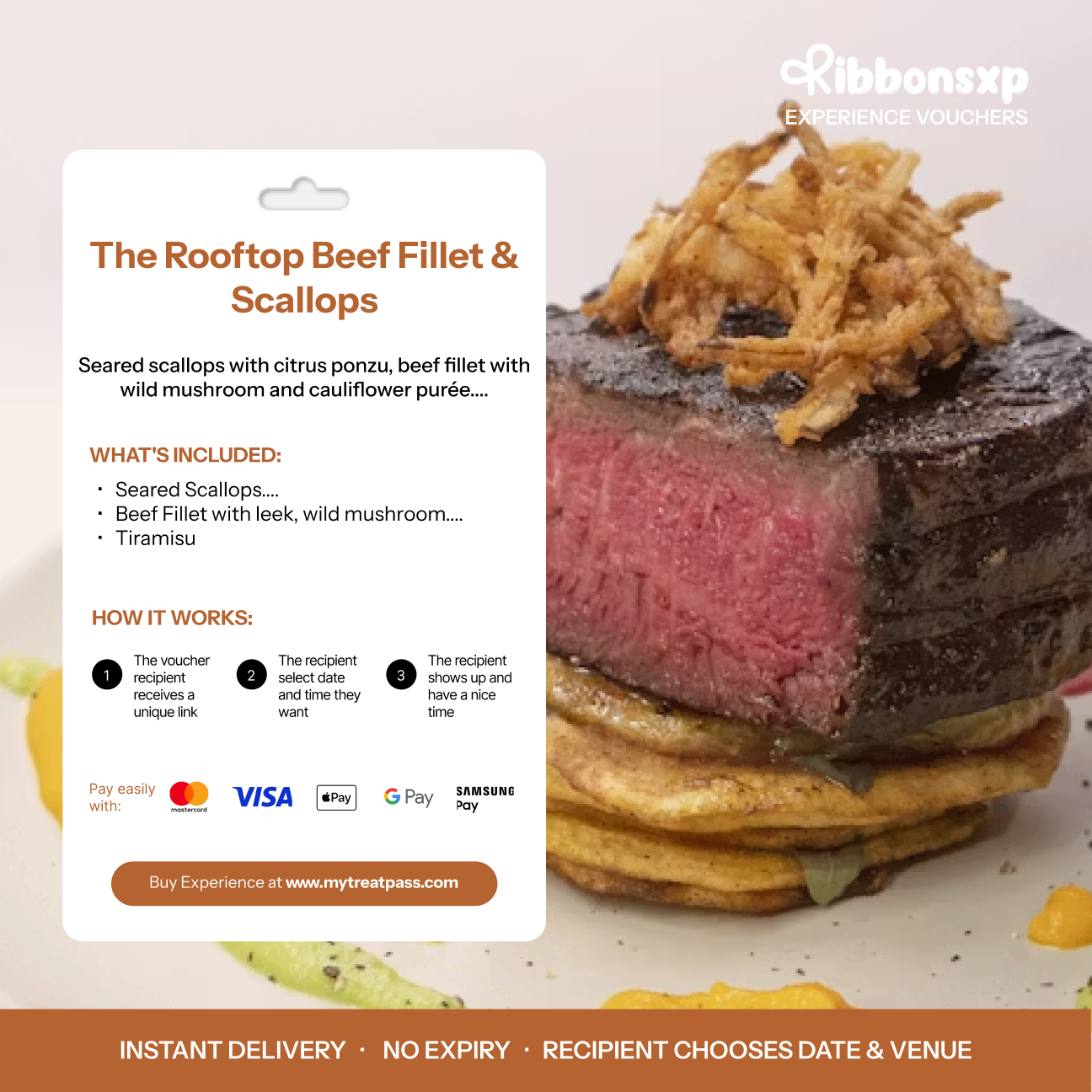 The Rooftop Beef Fillet & Scallops