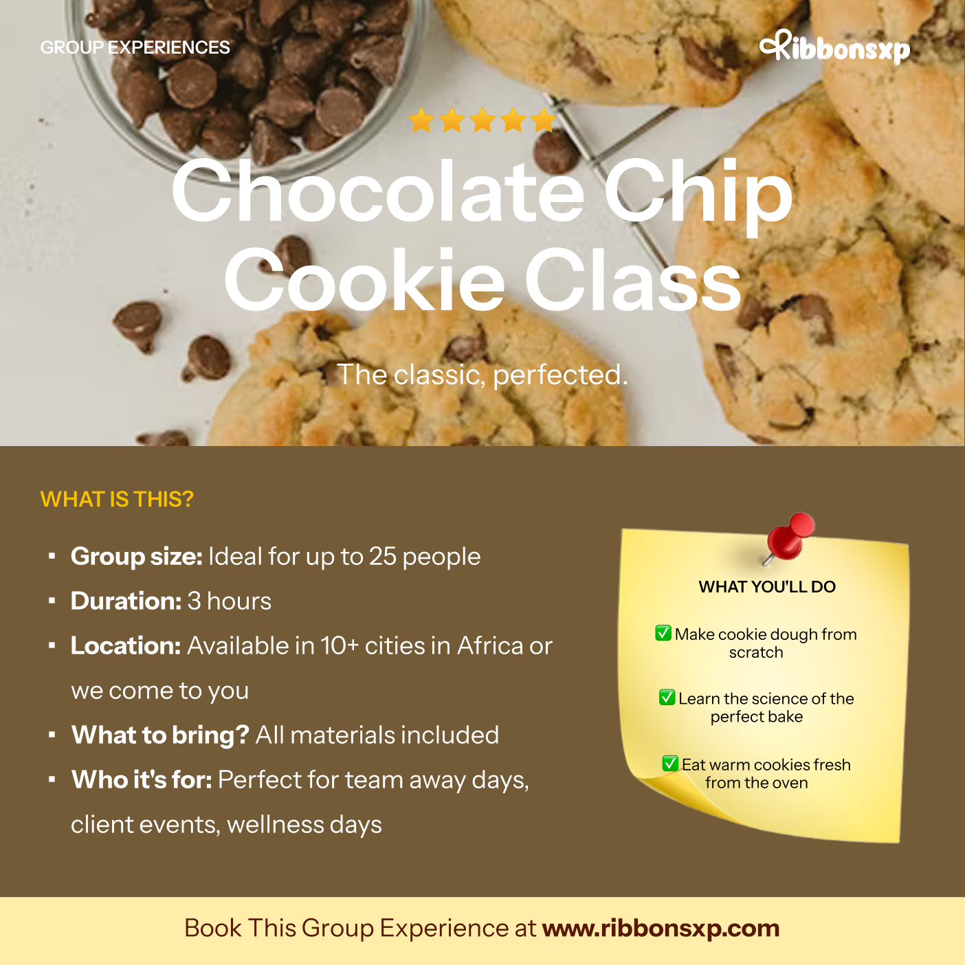 Chocolate Chip Cookie Class