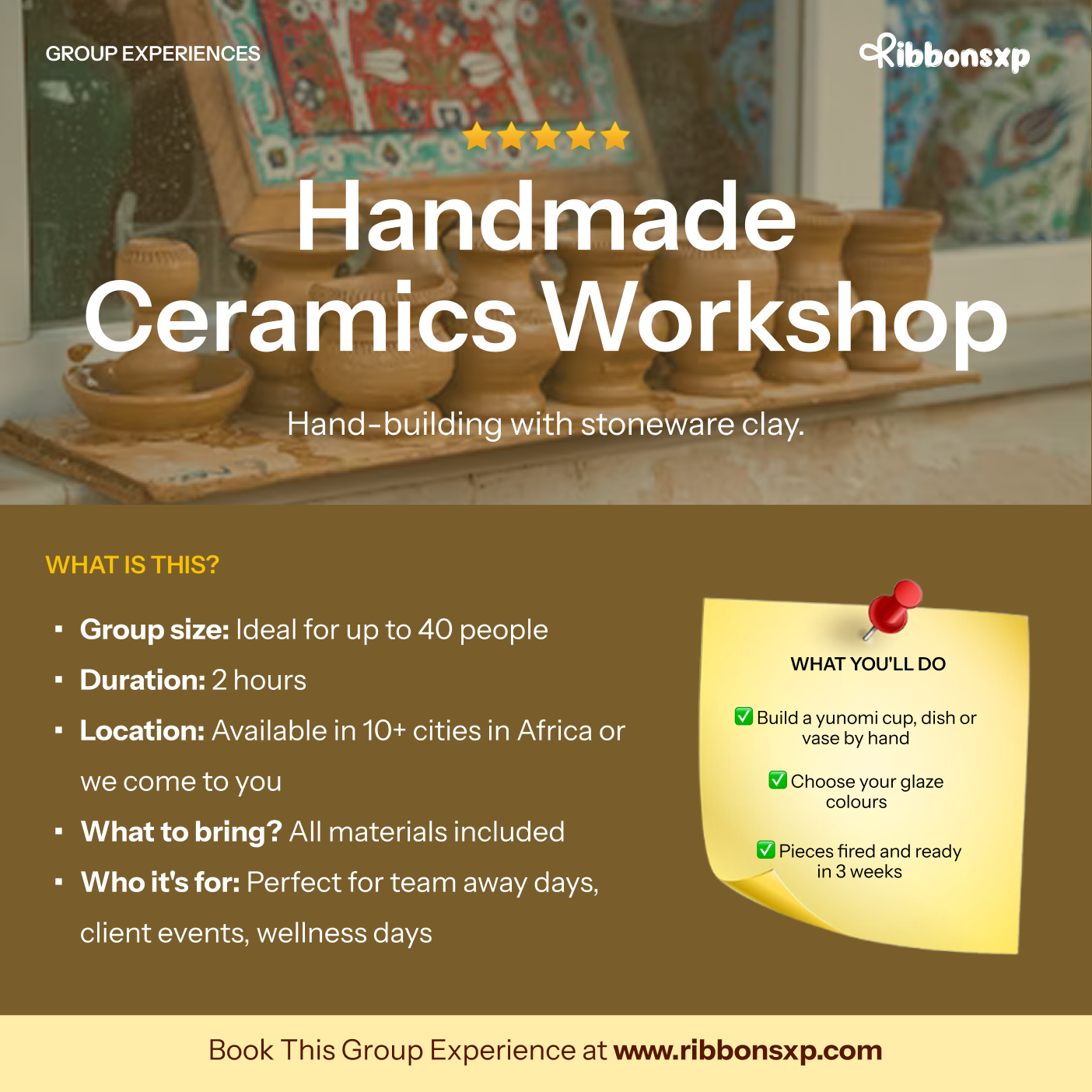 Handmade Ceramics Workshop