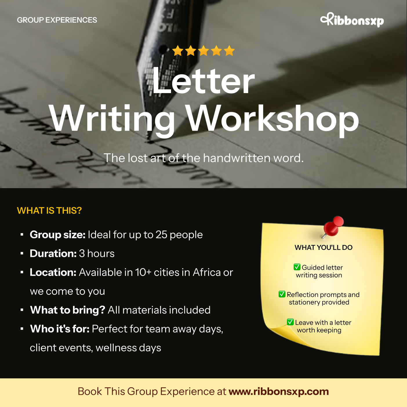 Letter Writing Workshop