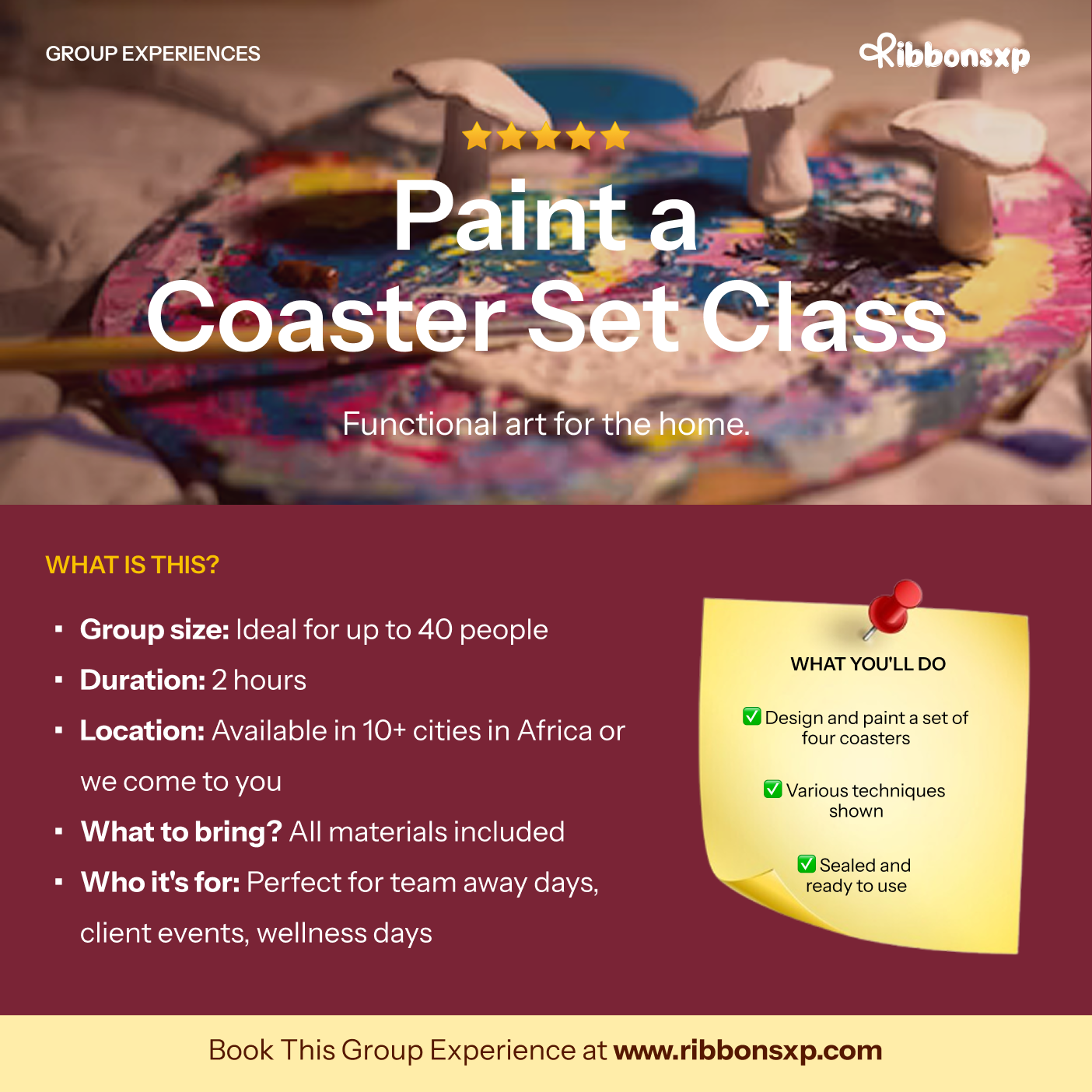 Paint a Coaster Set