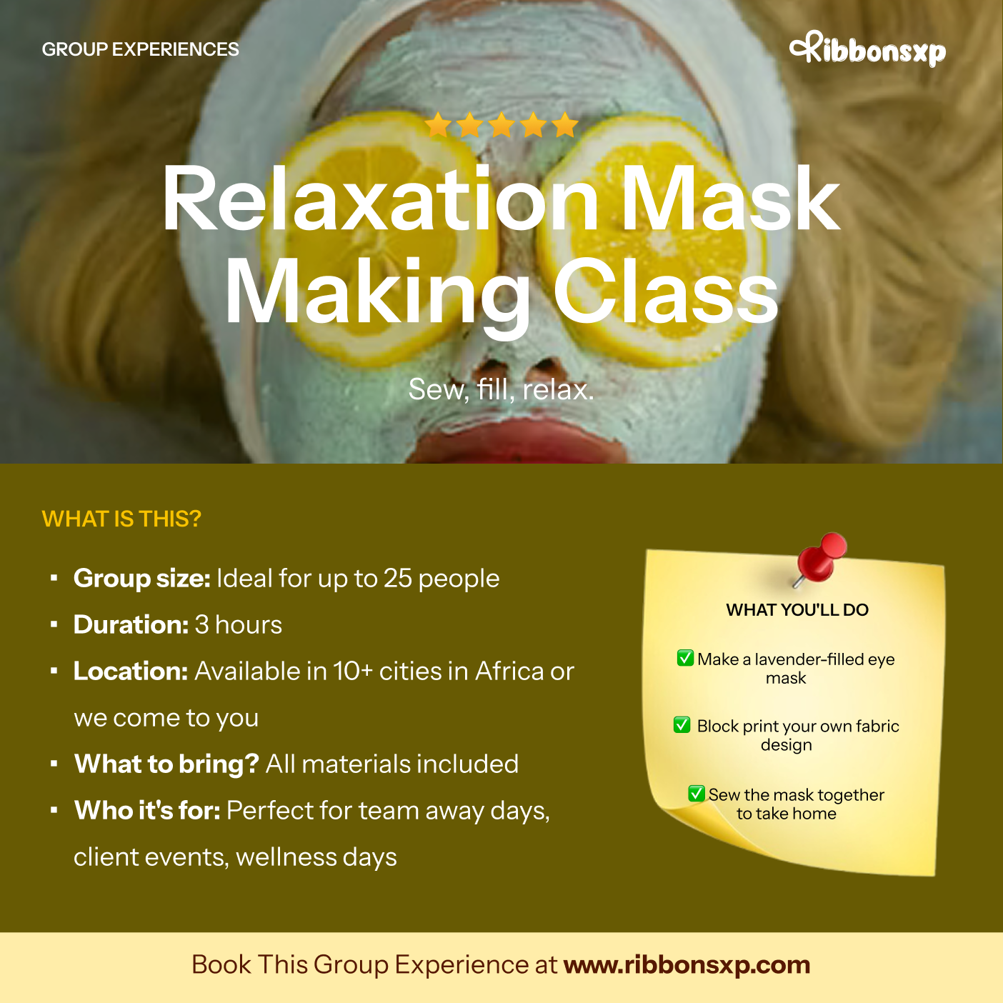 Relaxation Mask Making Class