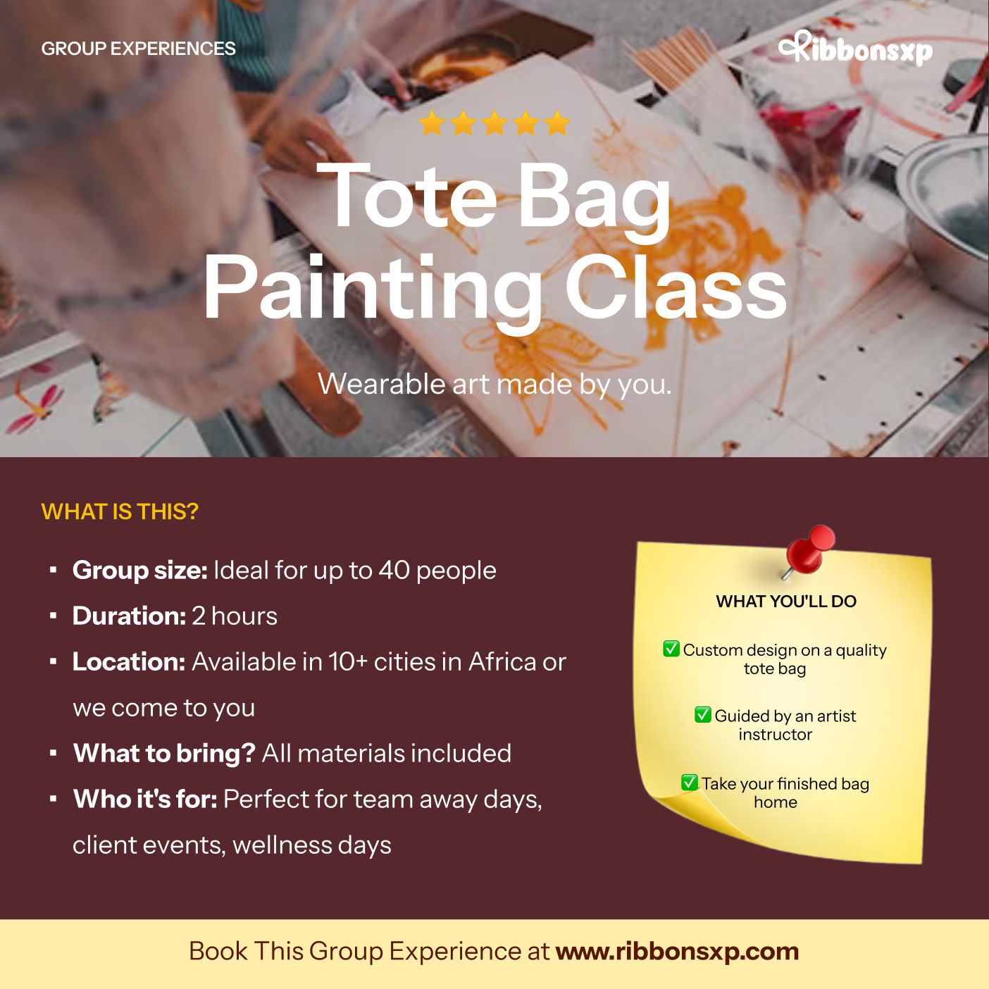 Tote Bag Painting Class