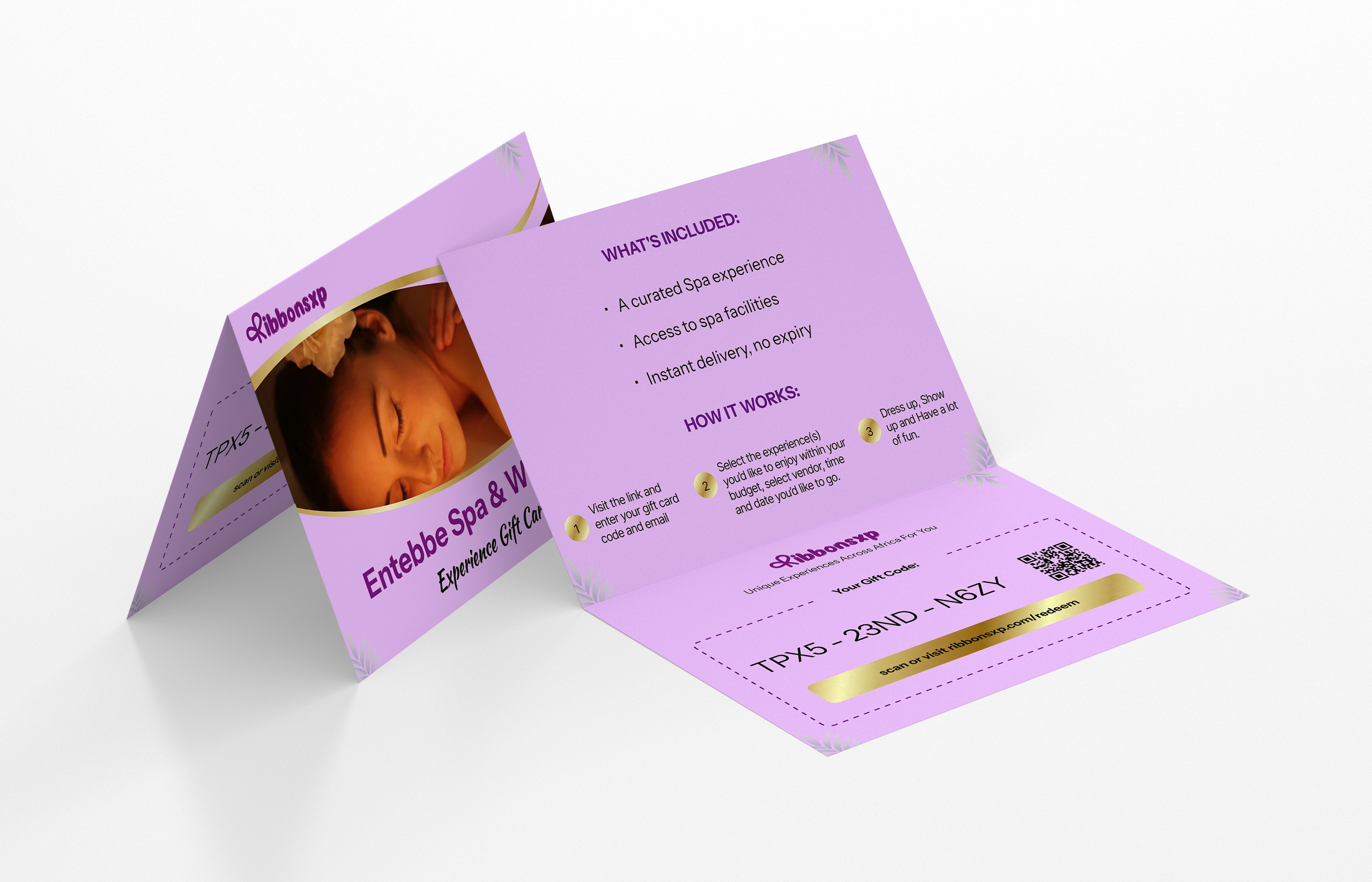 Entebbe physical gift card — opened