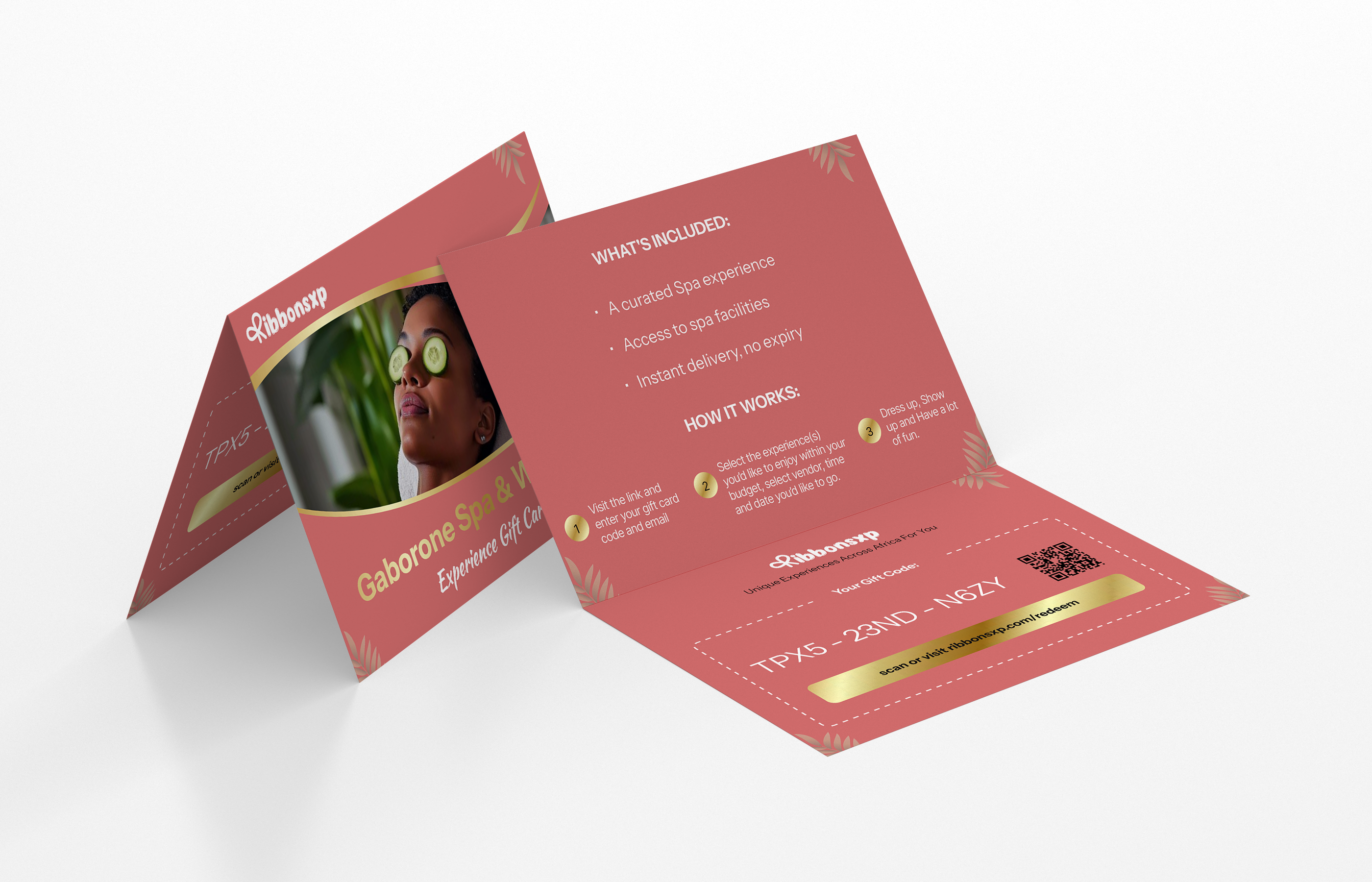 Gaborone physical gift card — opened