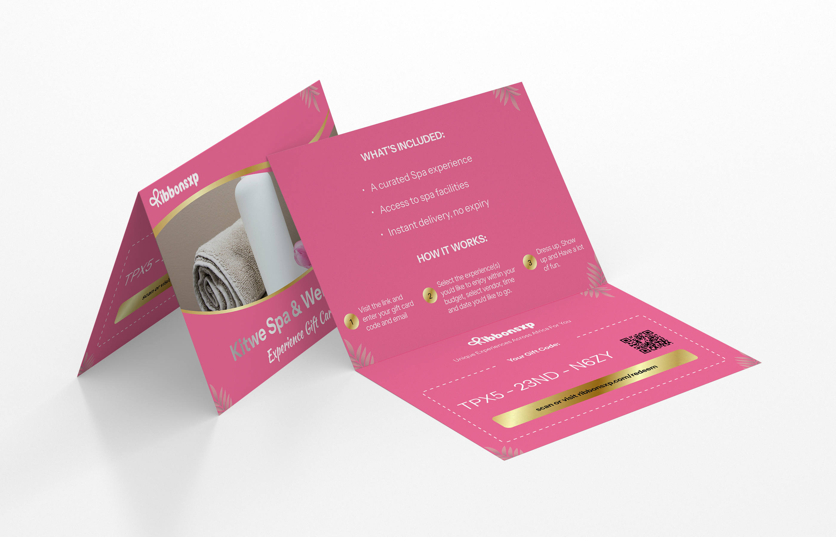Kitwe physical gift card — opened
