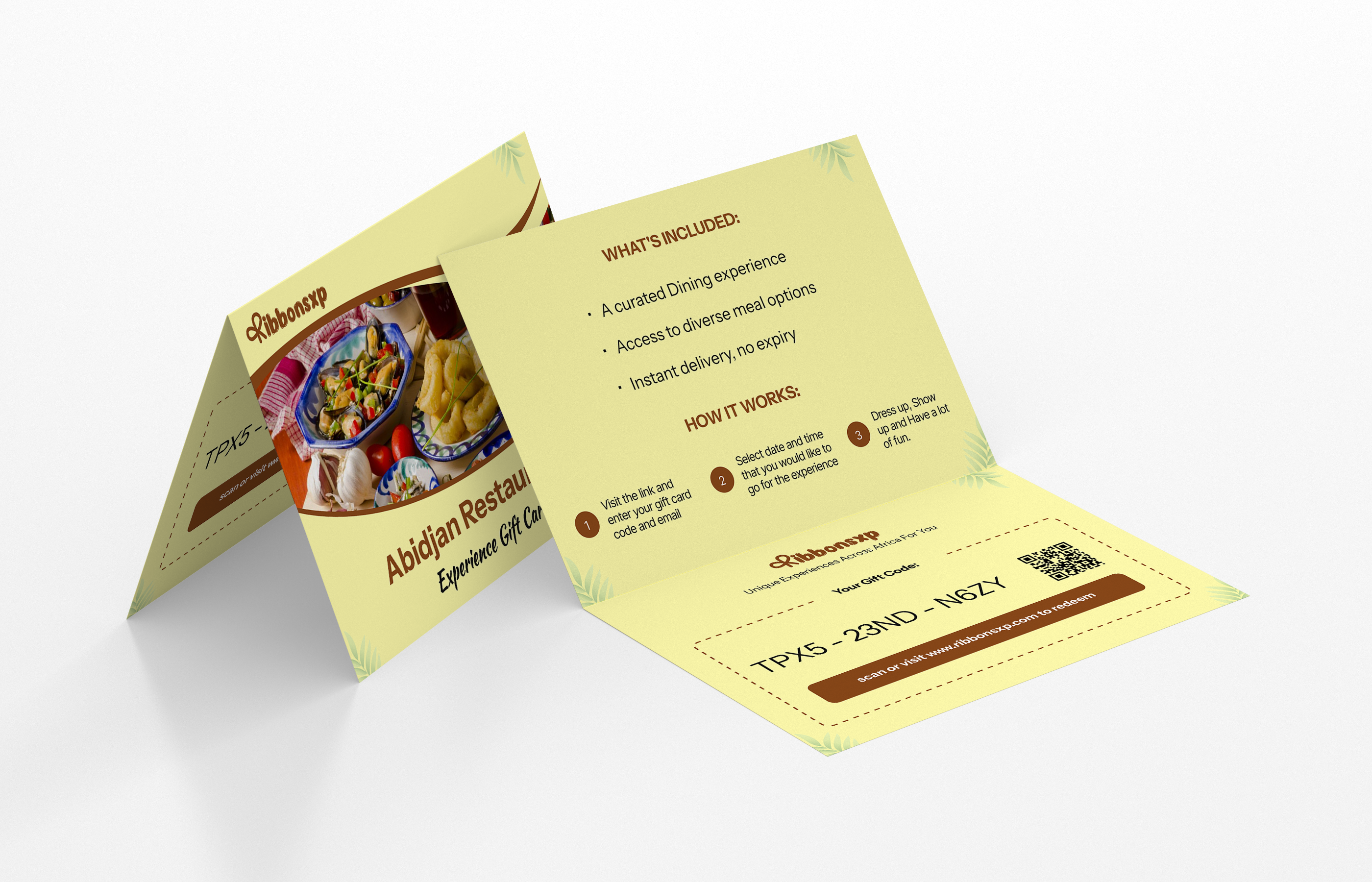 Abidjan physical gift card — opened