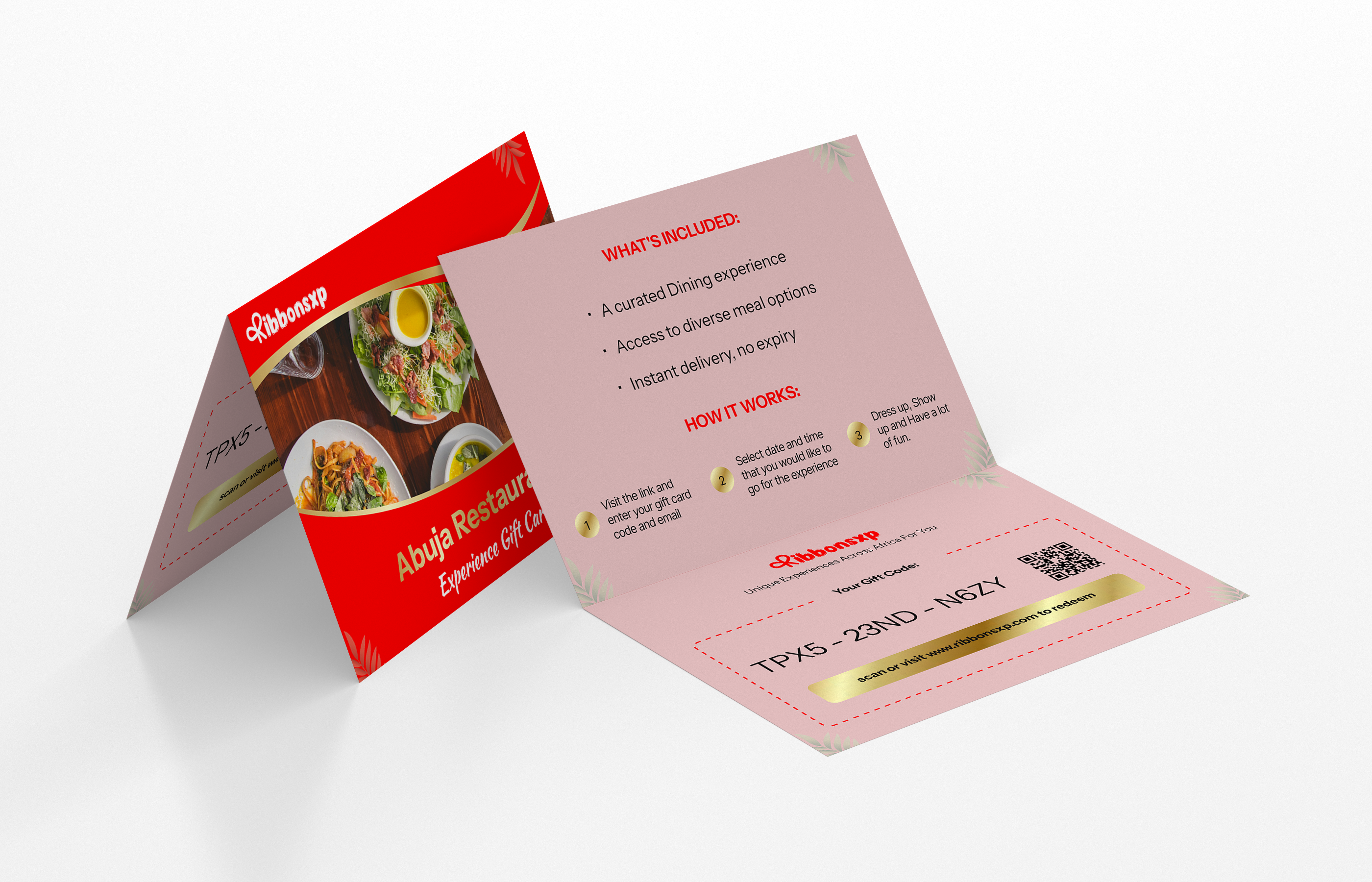 Abuja physical gift card — opened