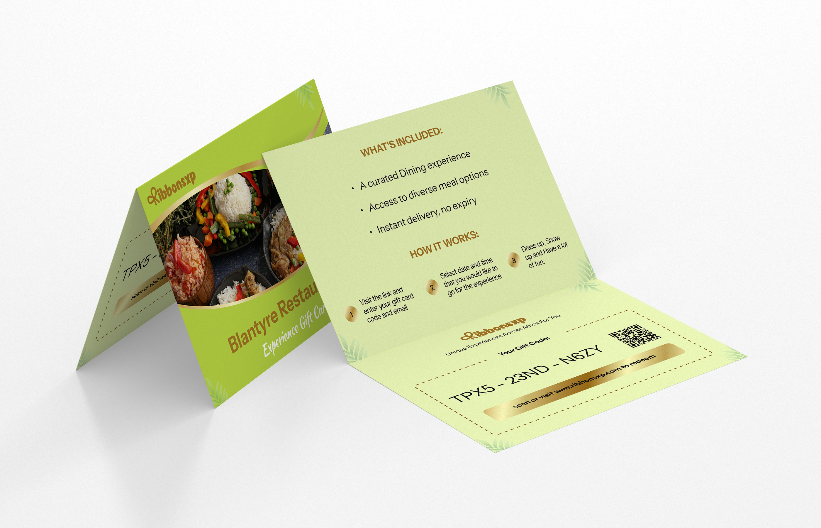 Blantyre physical gift card — opened