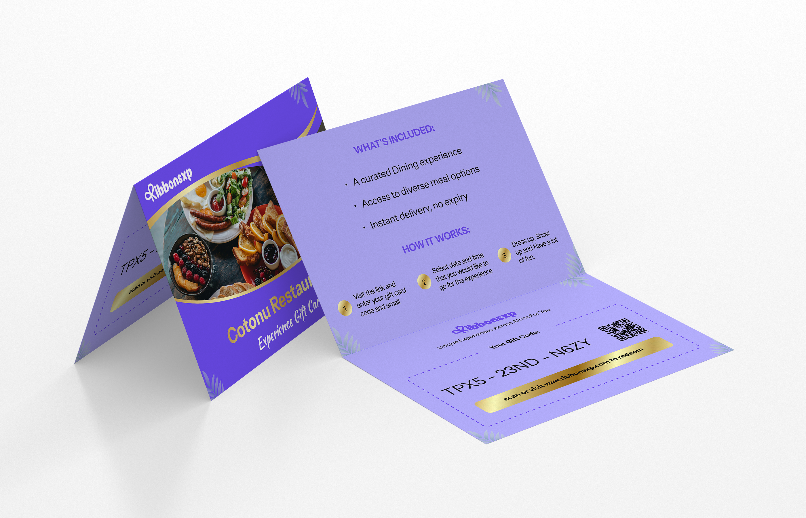 Cotonou physical gift card — opened