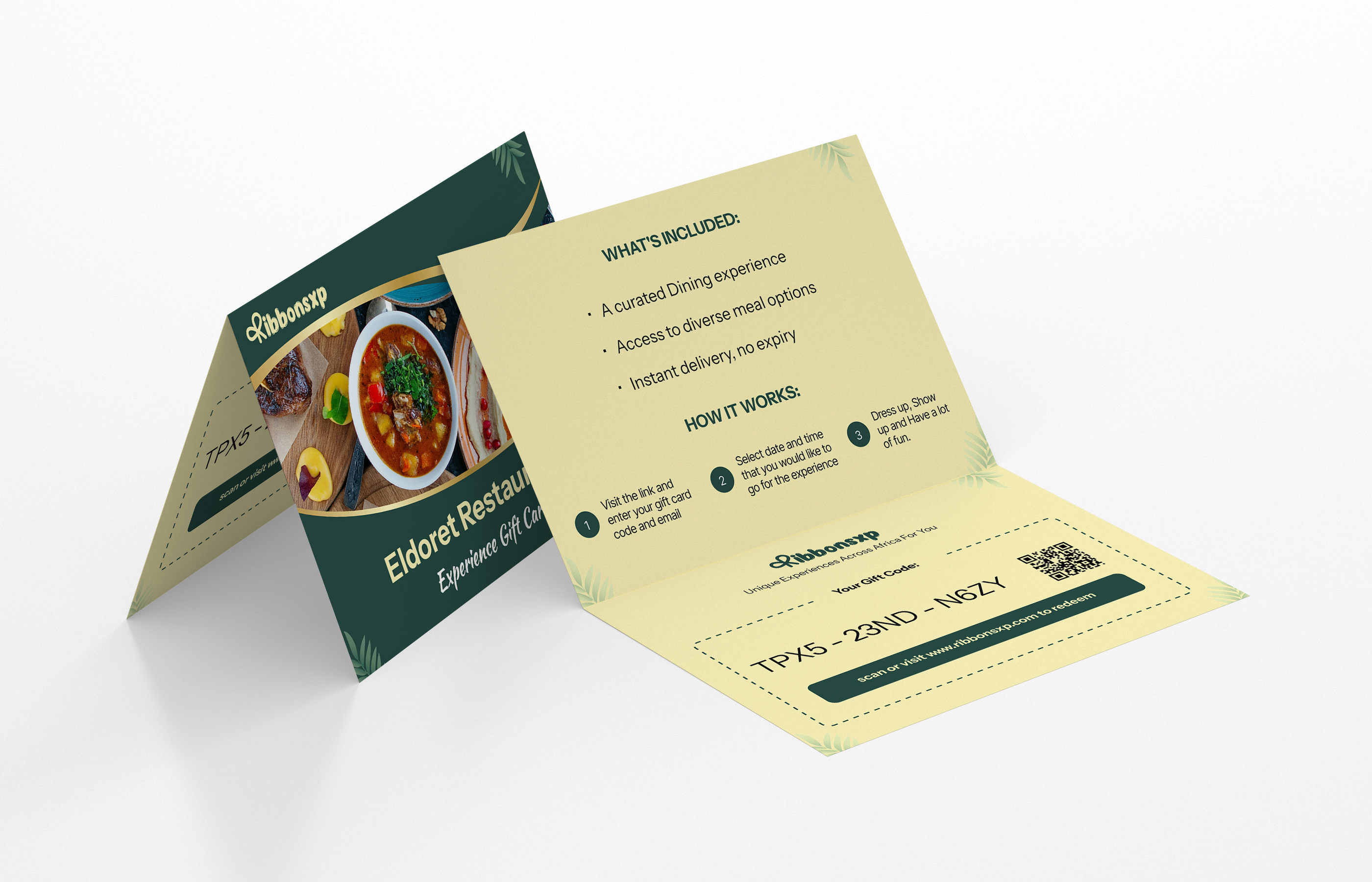 Eldoret physical gift card — opened