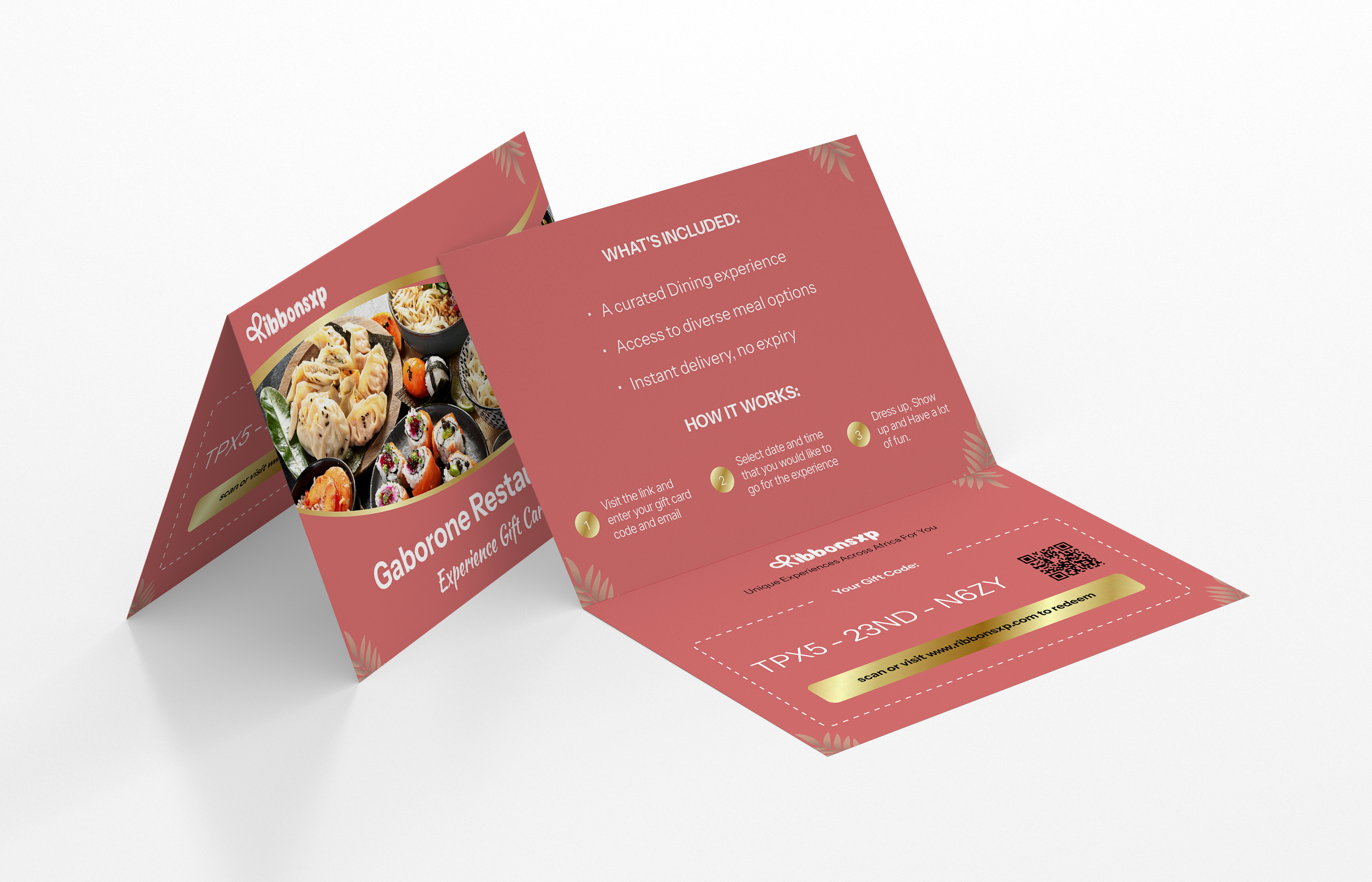 Gaborone physical gift card — opened
