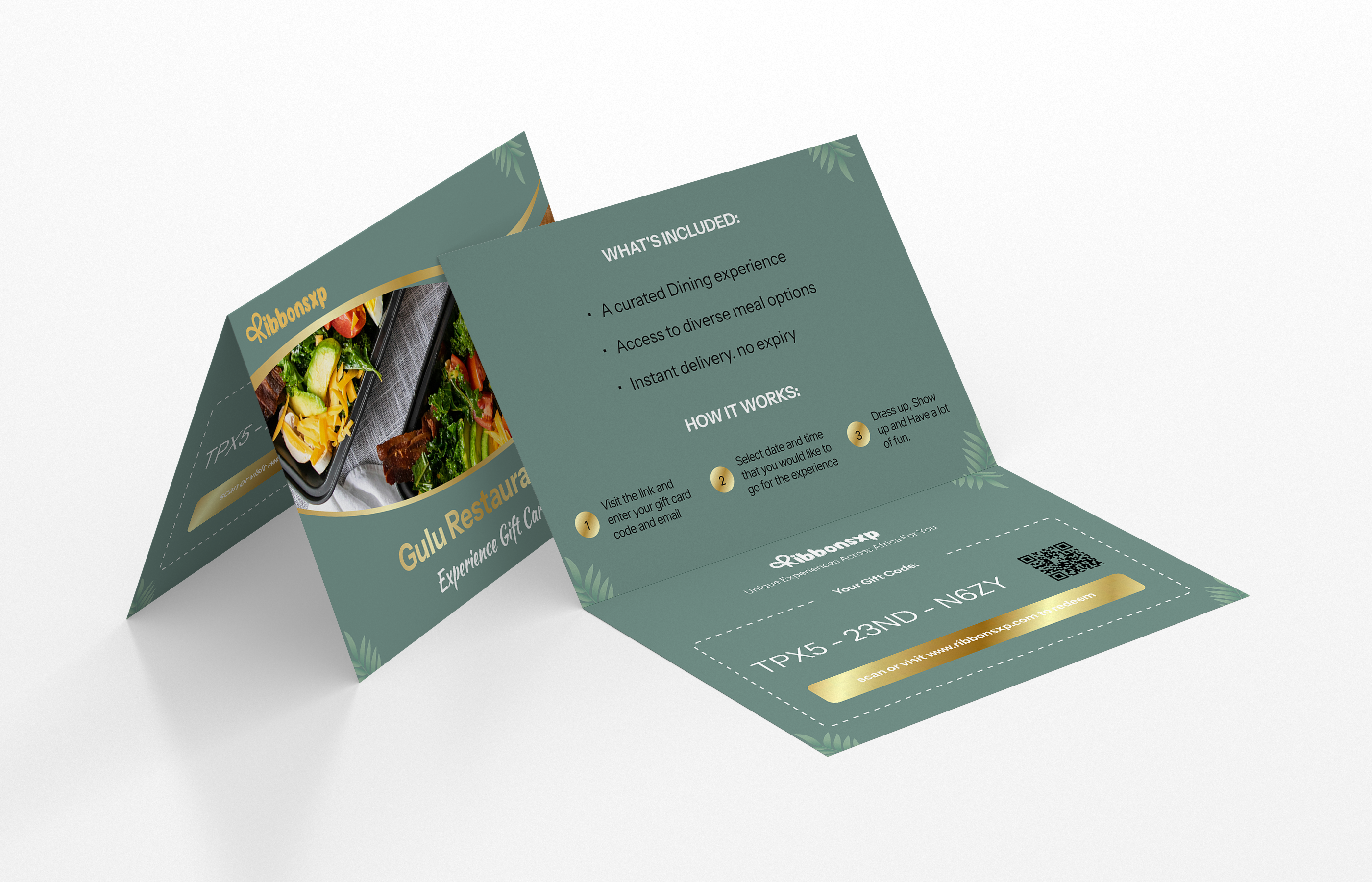 Gulu physical gift card — opened