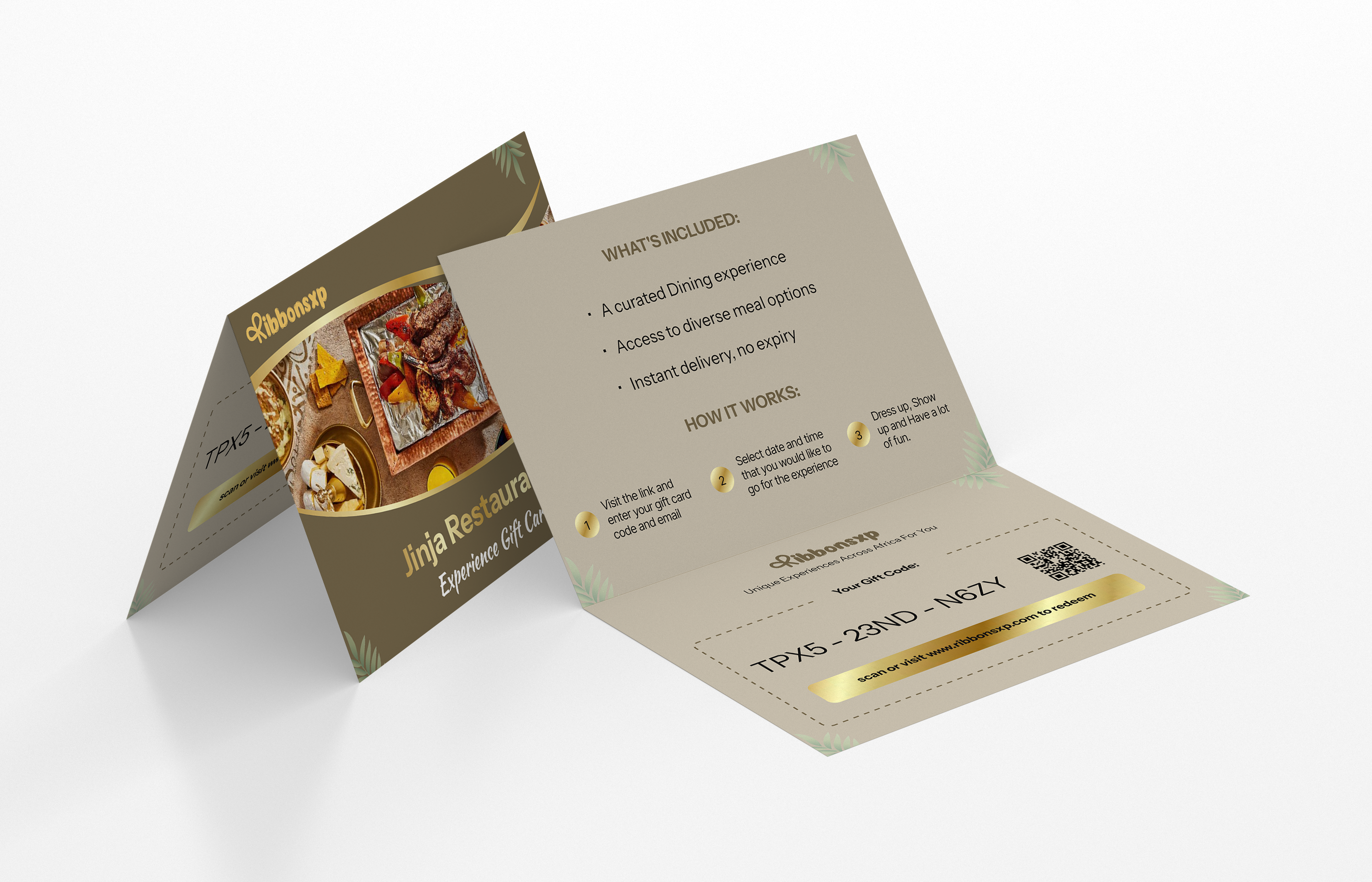 Jinja physical gift card — opened