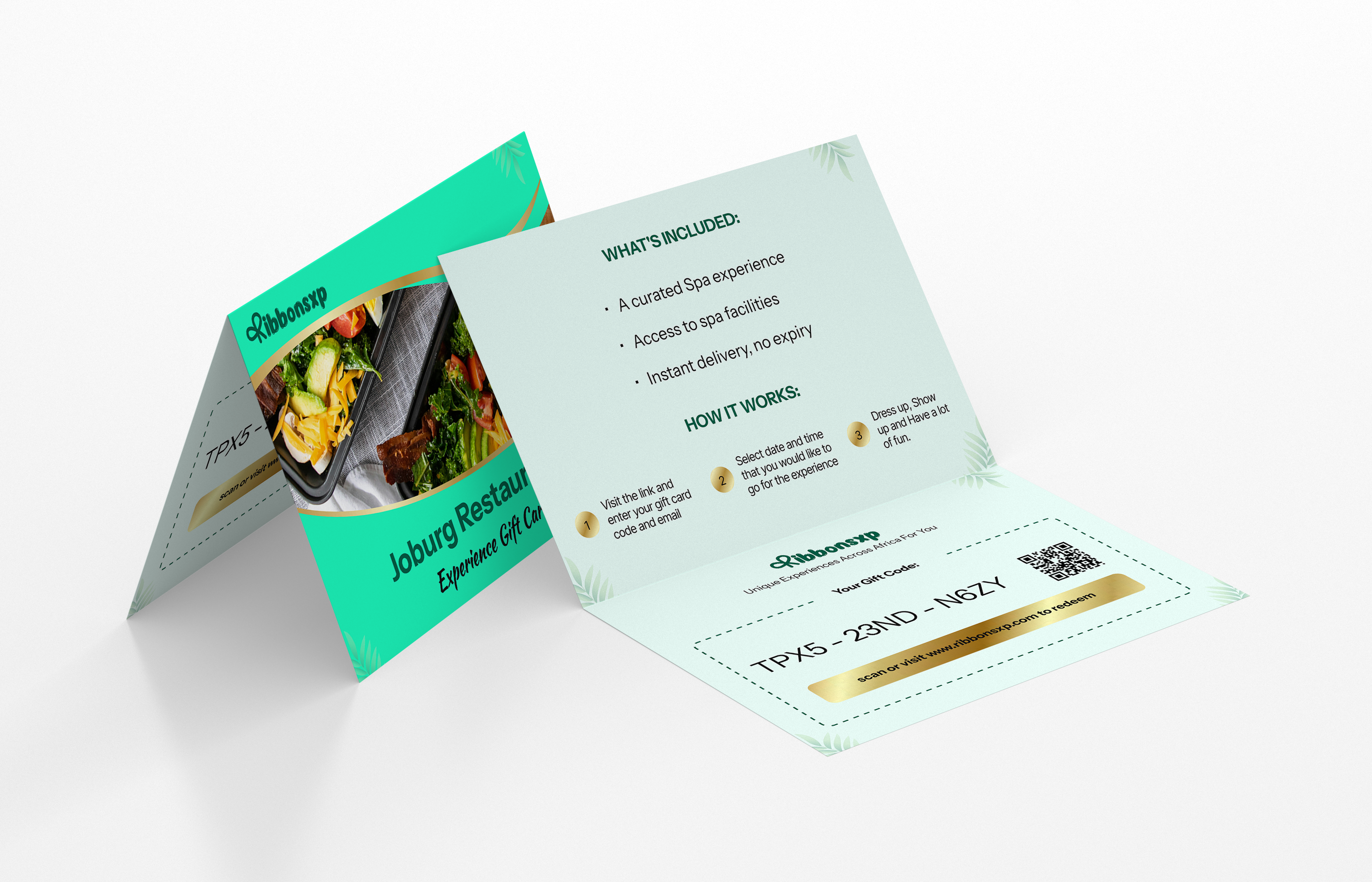 Johannesburg physical gift card — opened