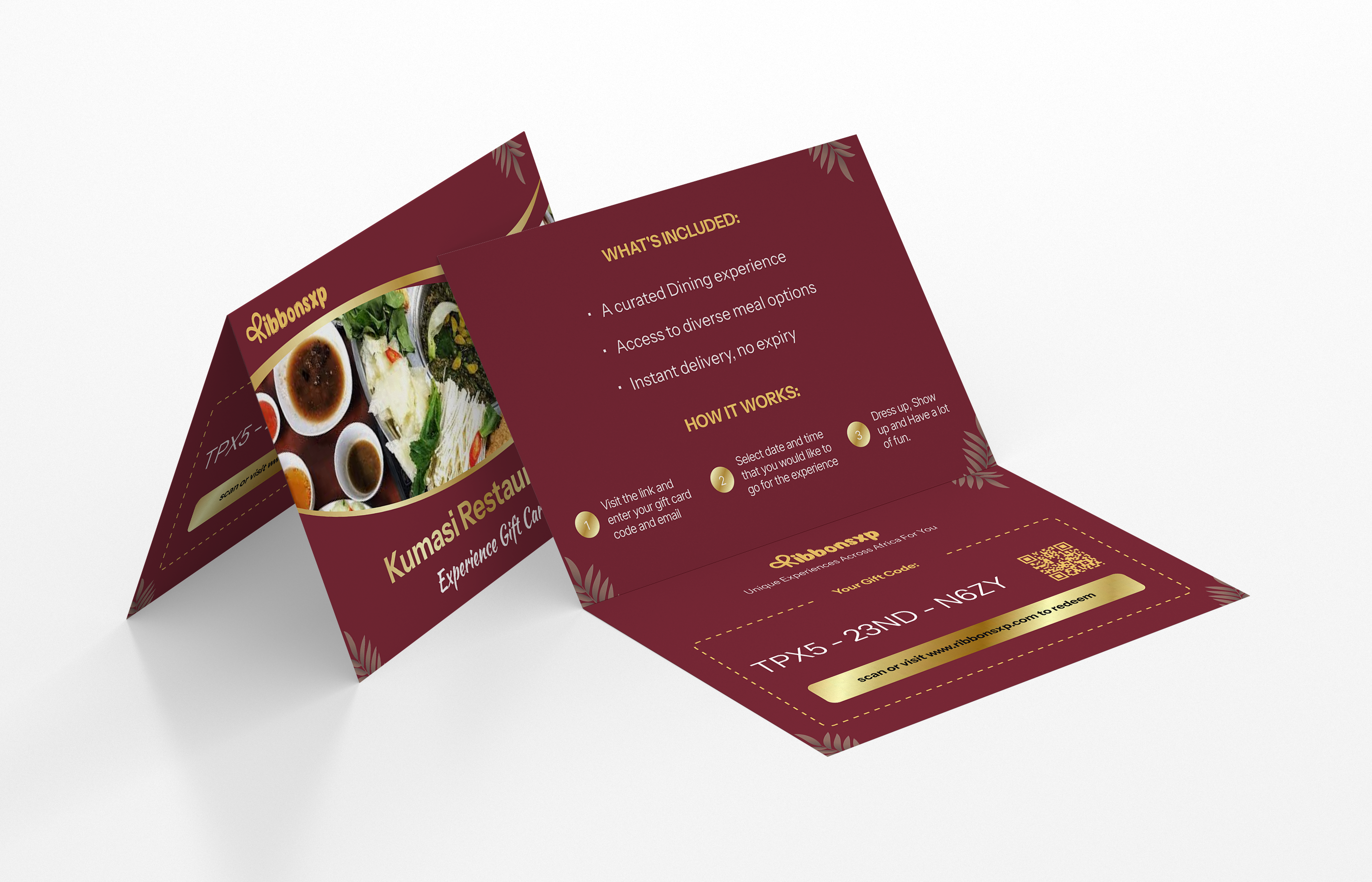 Kumasi physical gift card — opened