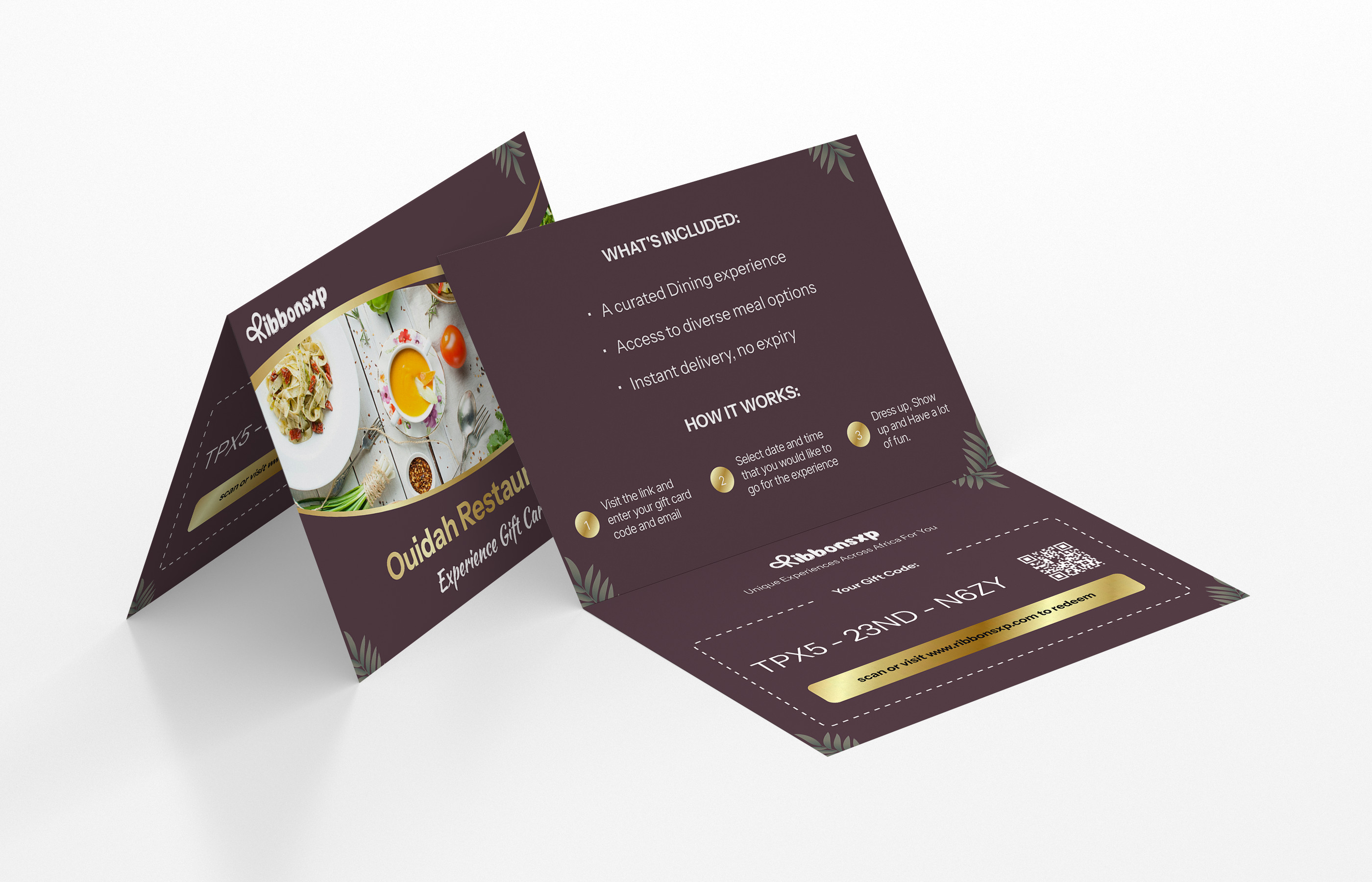 Ouidah physical gift card — opened