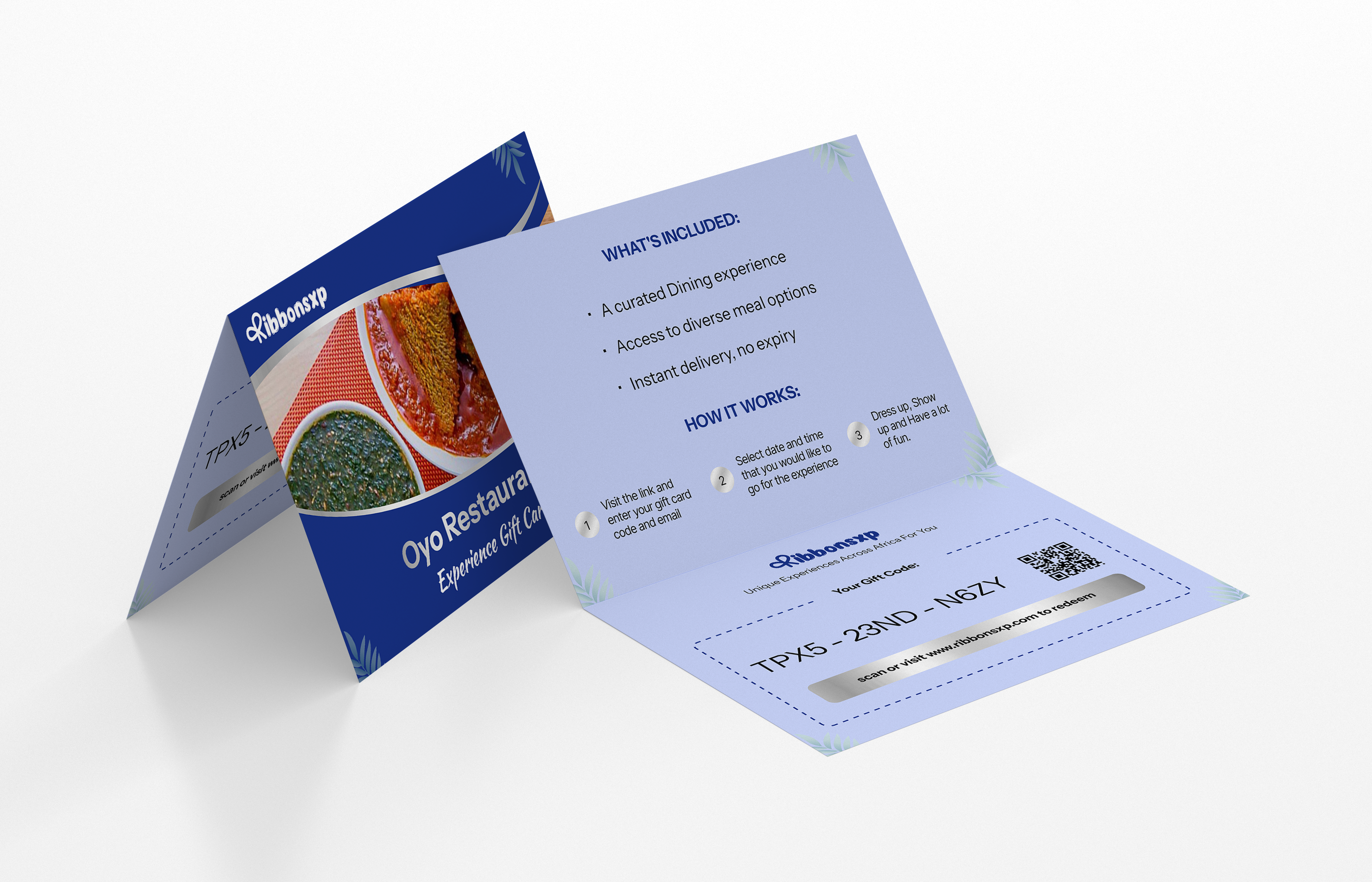 Oyo physical gift card — opened