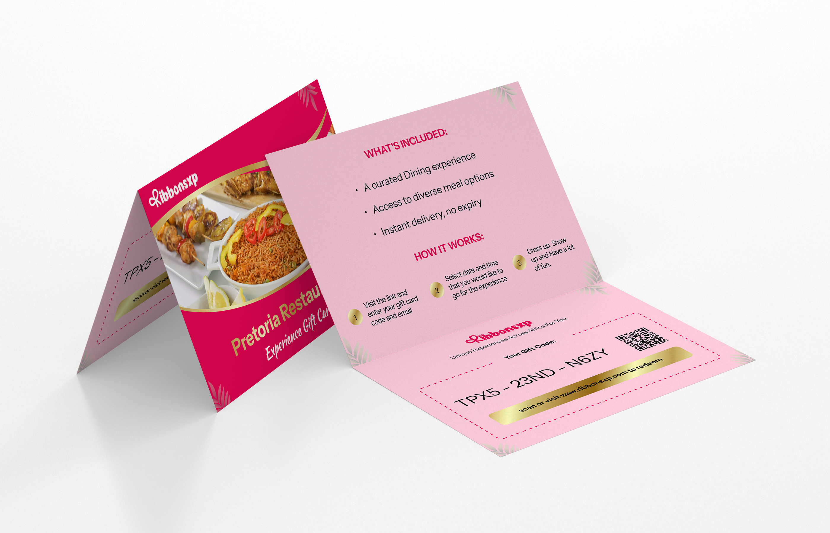 Pretoria physical gift card — opened