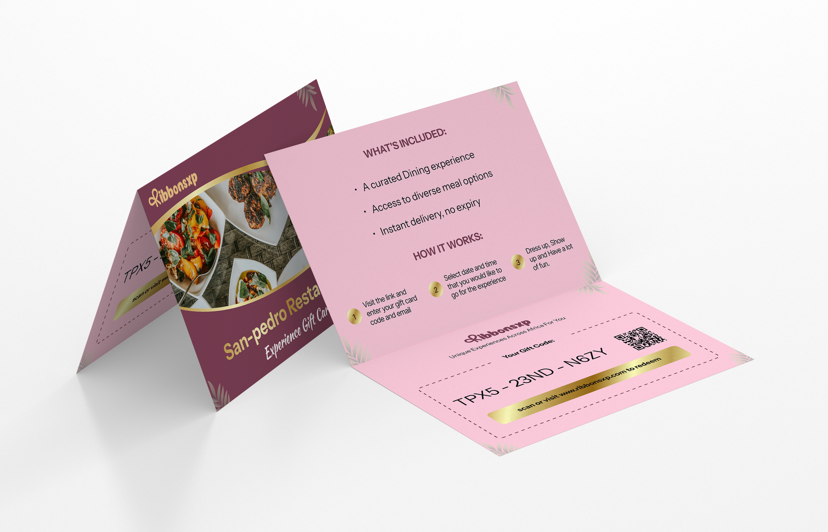 San Pedro physical gift card — opened