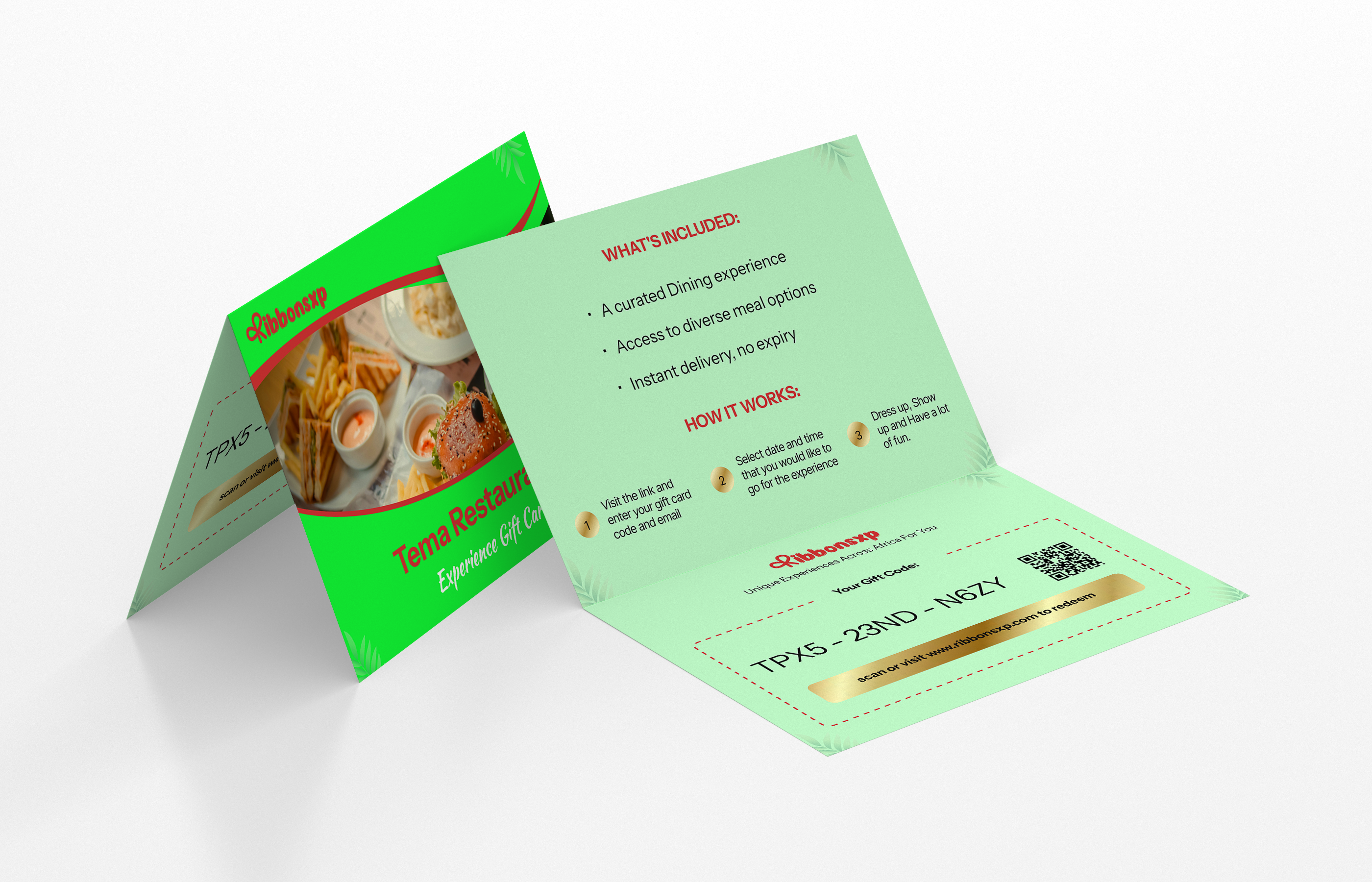 Tema physical gift card — opened