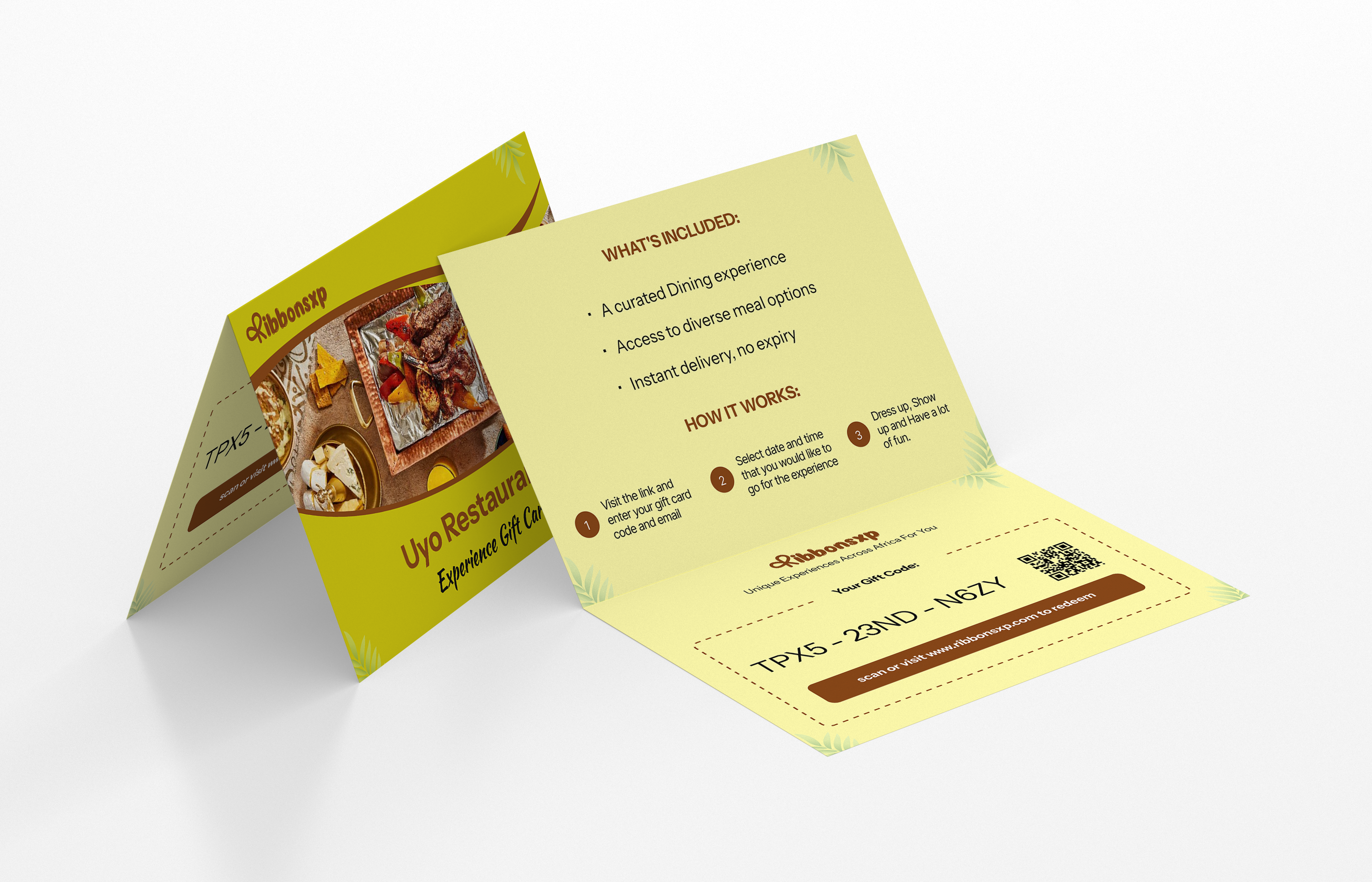 Uyo physical gift card — opened