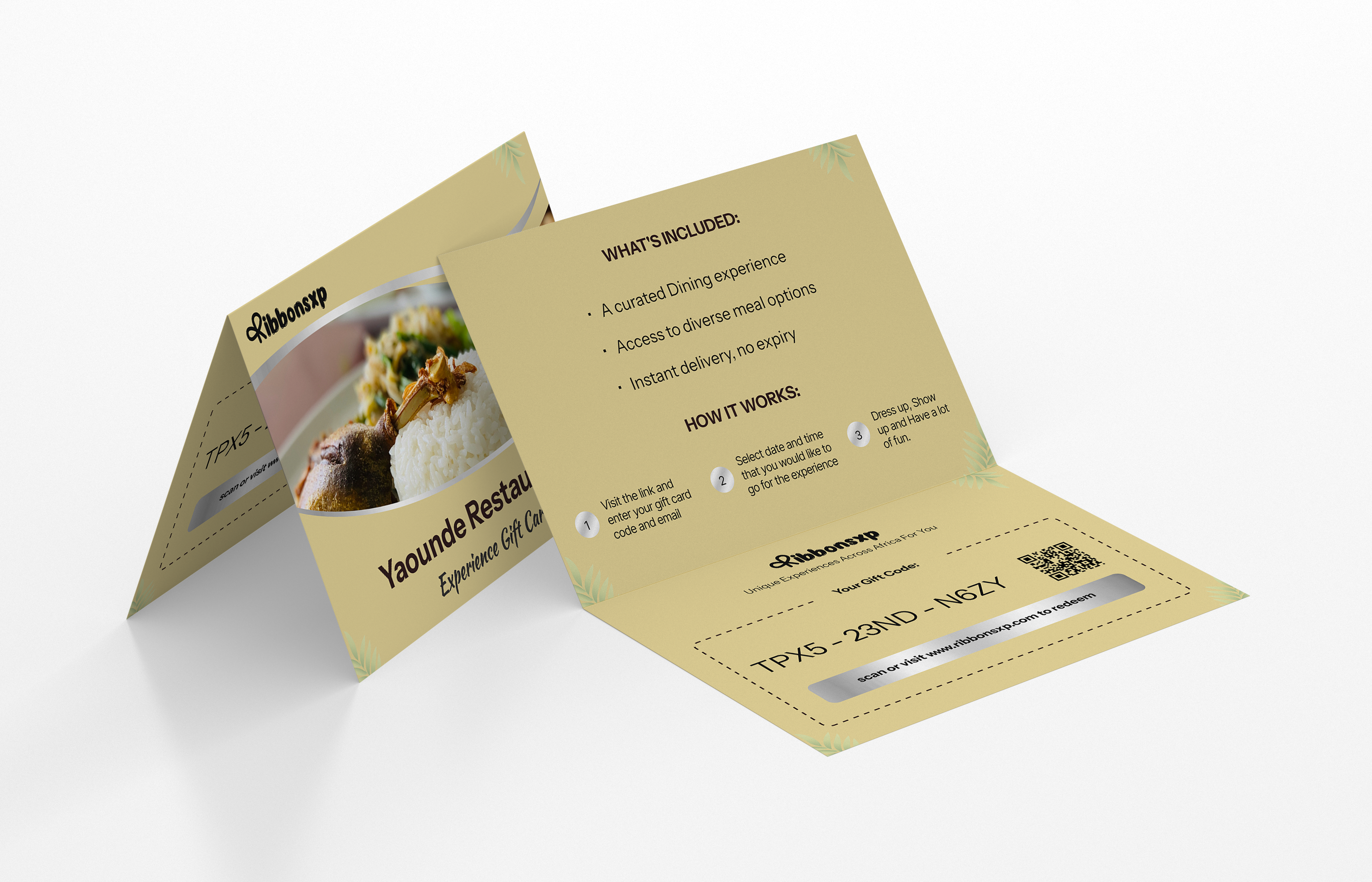 Yaoundé physical gift card — opened