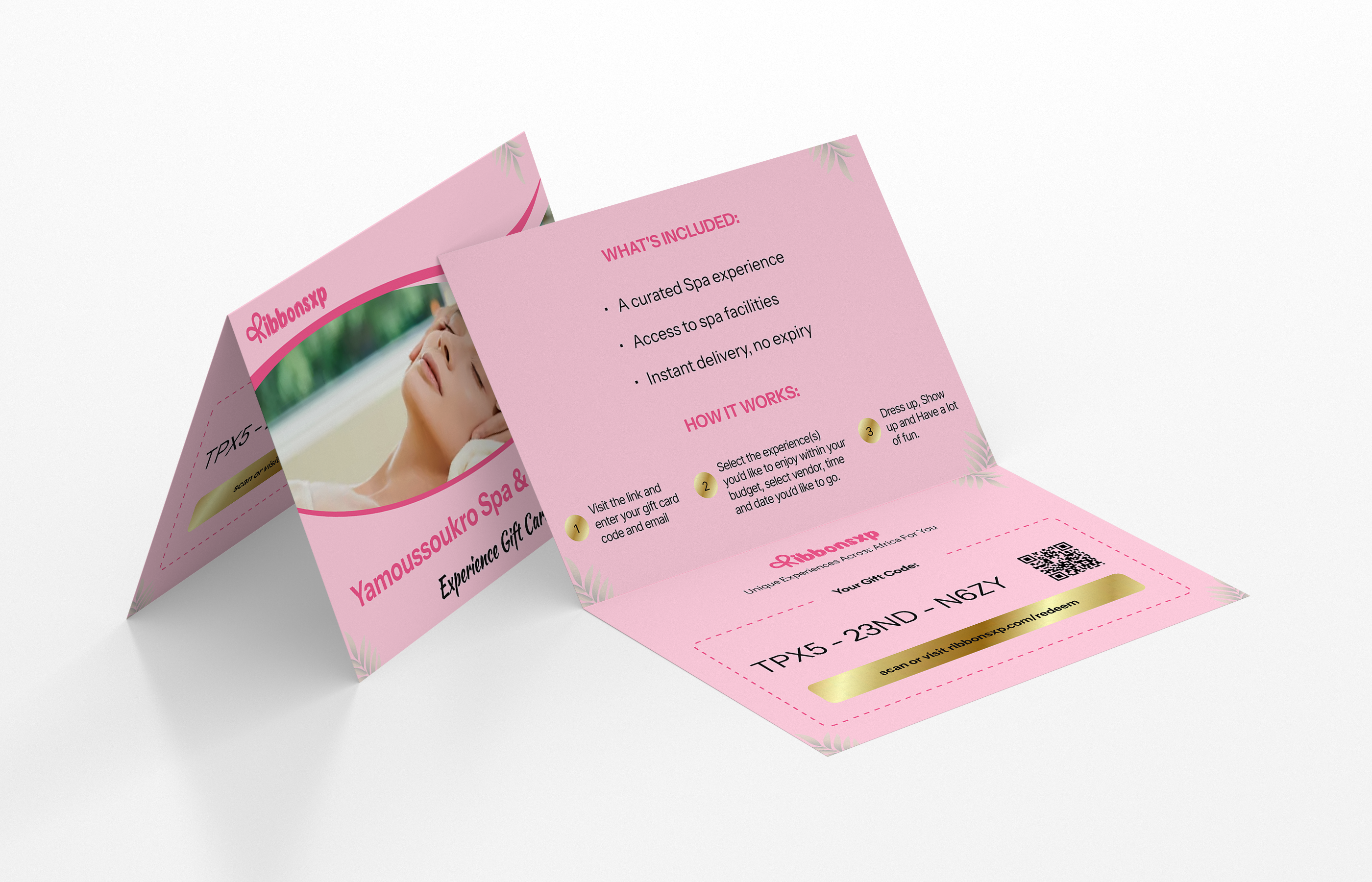 Yamoussoukro physical gift card — opened